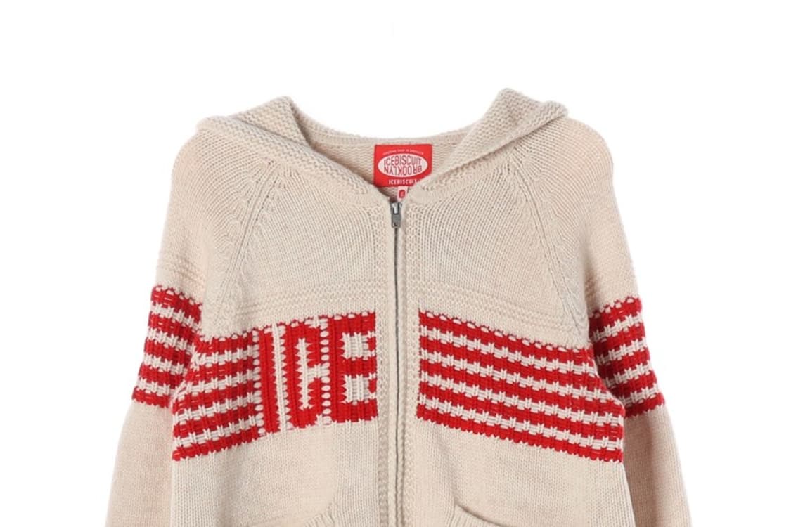 ICEBISCUIT 니트 후드집업 165 상품이미지3