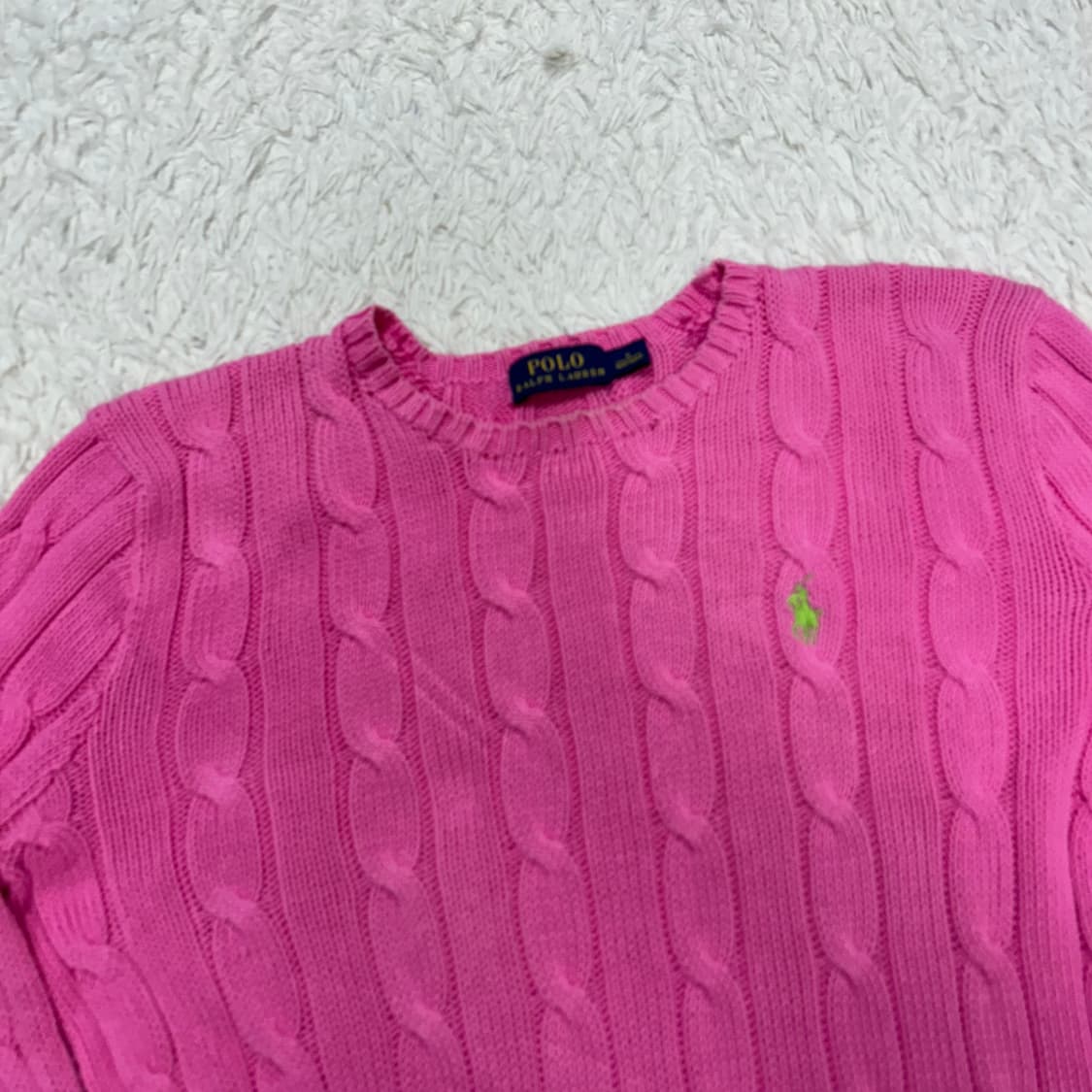 Polo Ralph Lauren Pink Cable Knit 상품이미지5