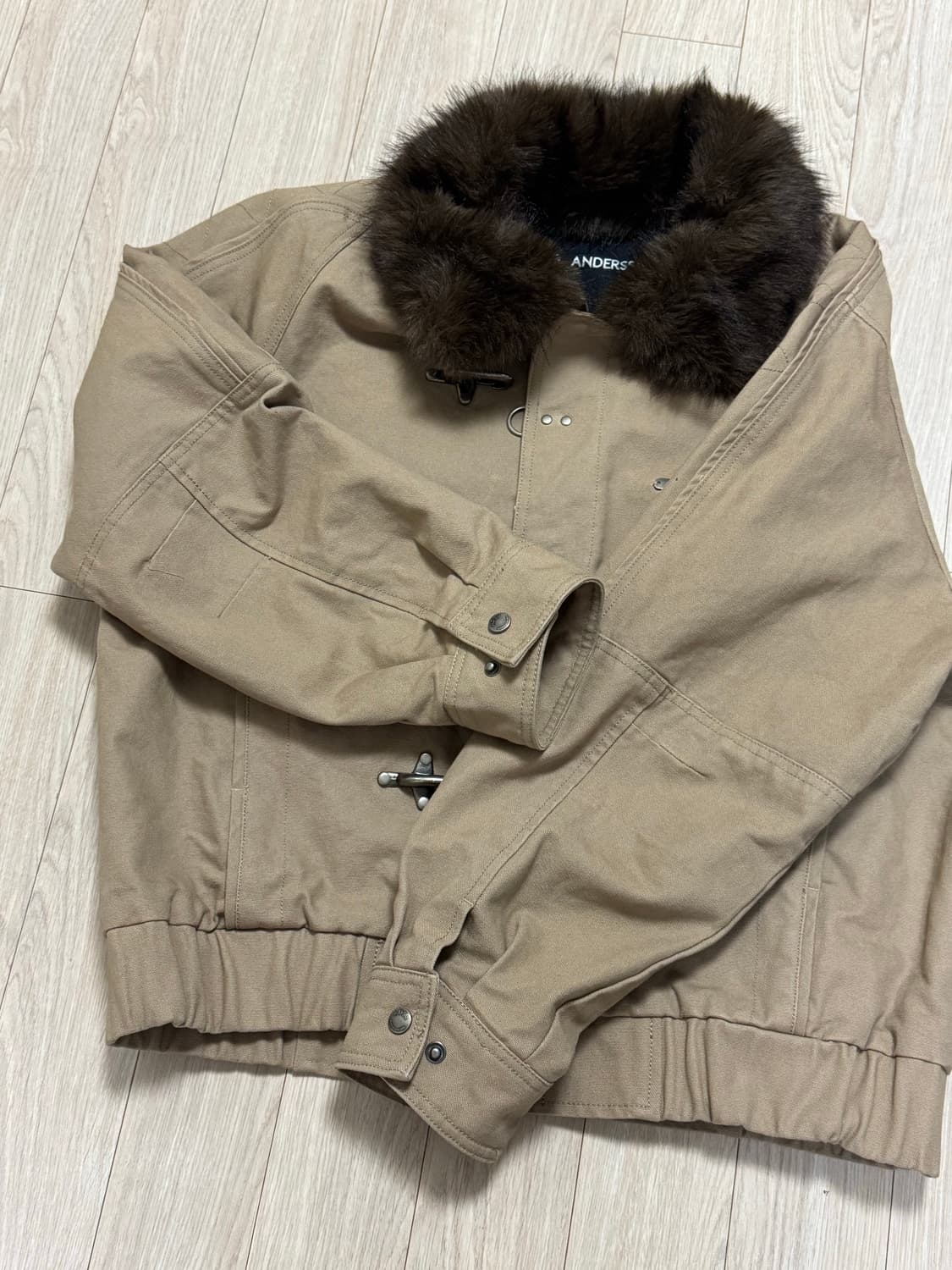 앤더슨벨 오르테가 워시드 코튼 봄버 자켓 L사이즈 상품이미지2