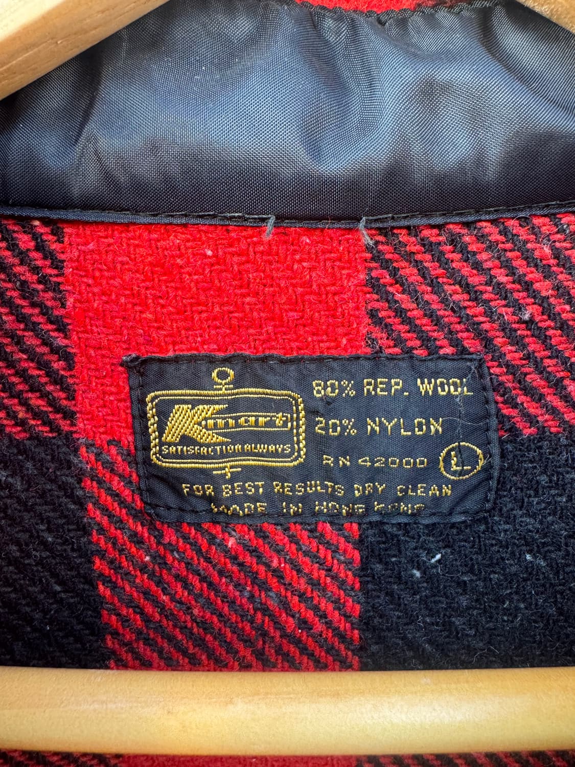 70s k-mart 케이마트 빈티지 플란넬 버팔로 체크 셔츠 상품이미지6