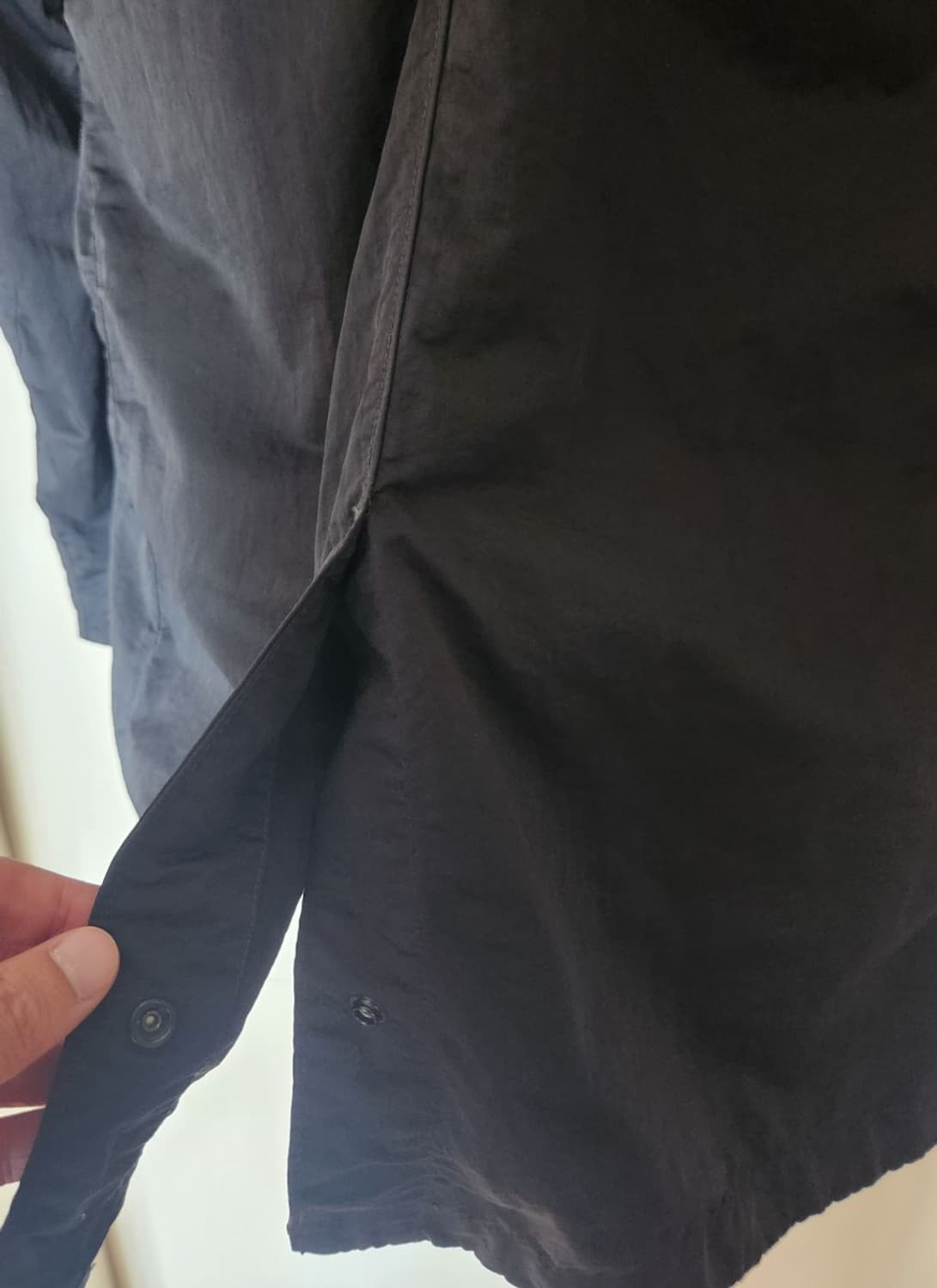 스톤아일랜드/NYLON BATAVIA TC 코트/ 블랙/M 상품이미지9