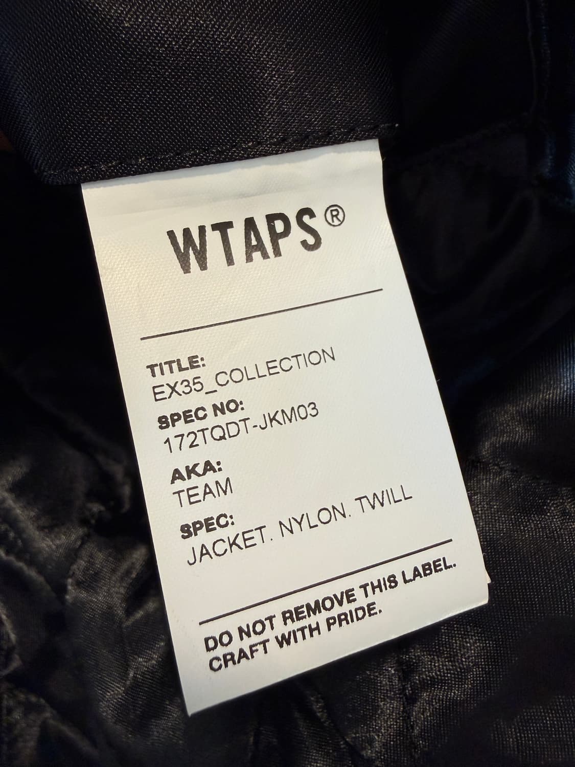 17aw 더블탭스 팀자켓 2(XL) 상품이미지8