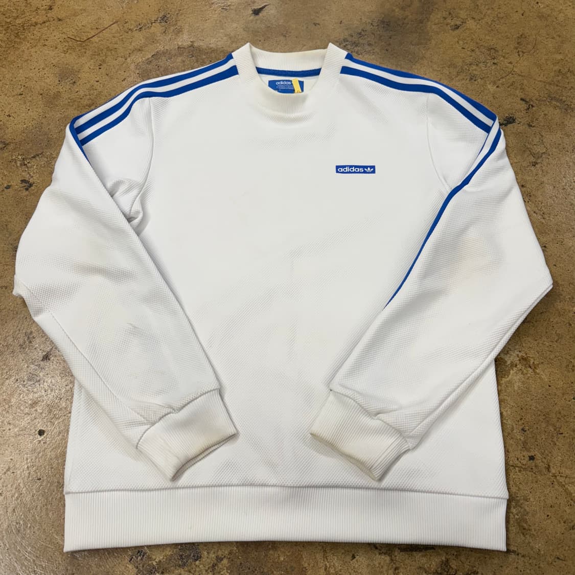 아디다스 흰파 포카리 화이트 블루 트랙탑 맨투맨 100 상품이미지2