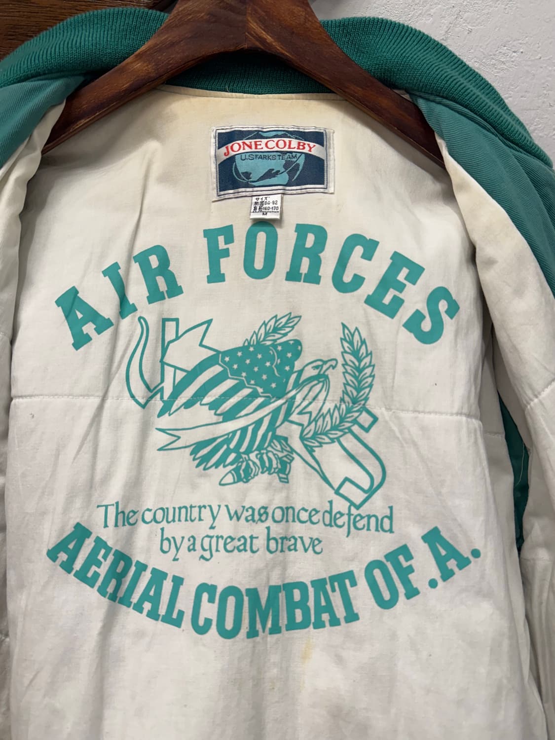 M) JONE COLBY U.S. FARKS TEAM MA-1 Fligh 상품이미지8