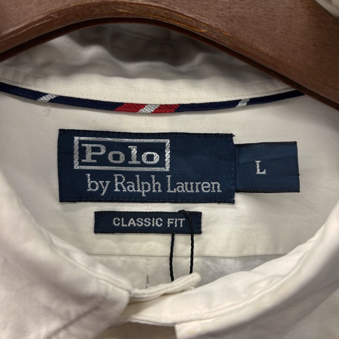 90s 폴로 랄프로렌 골프클럽 크레스트 화이트 코튼셔츠 N440 상품이미지8