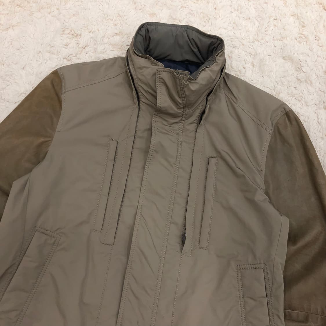 솔리드옴므 우영미 양가죽 레더암 바이커 가죽 자켓 상품이미지2