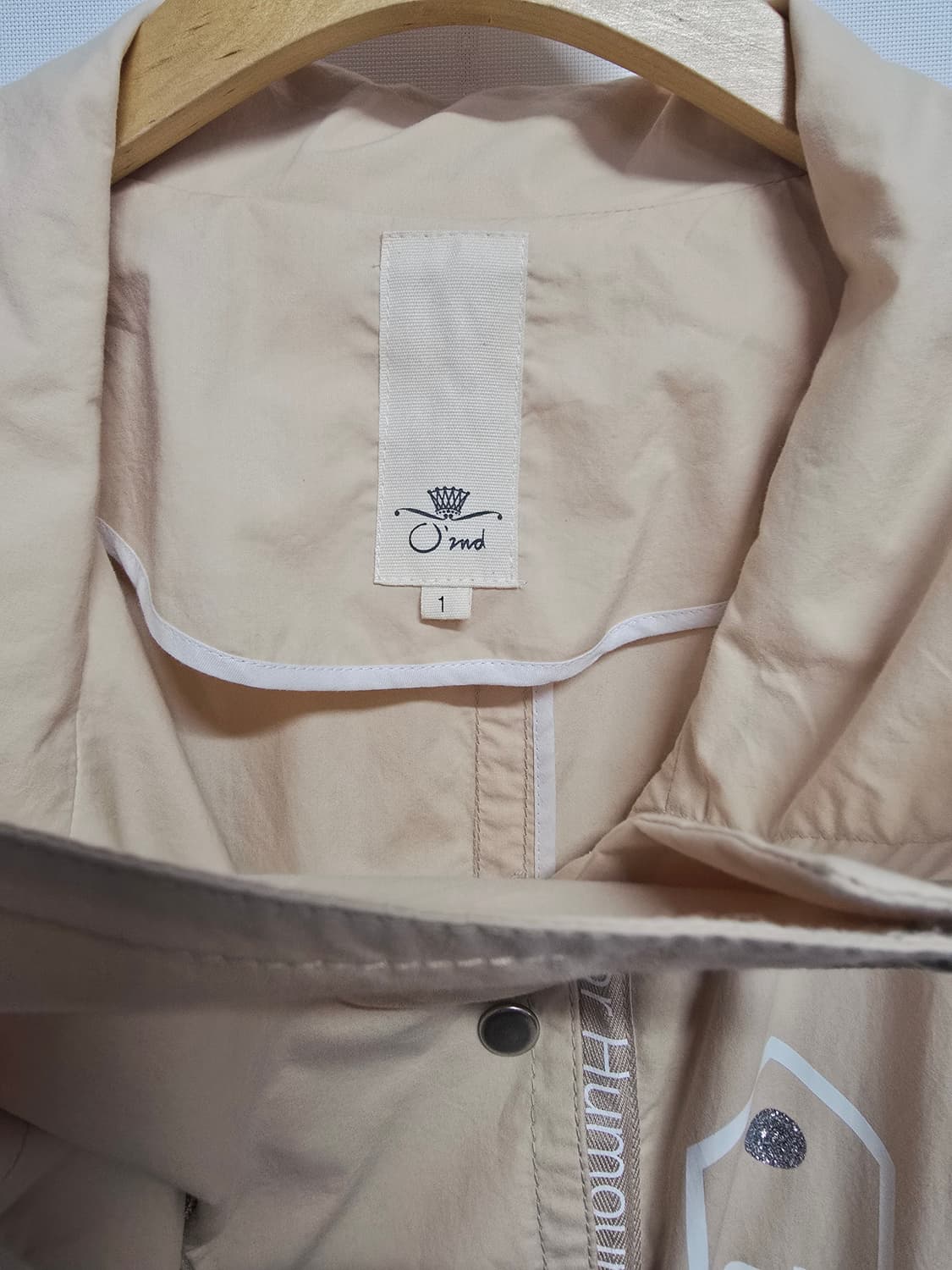 오즈세컨 베이지색 여성  야상 자켓 점퍼 상품이미지3