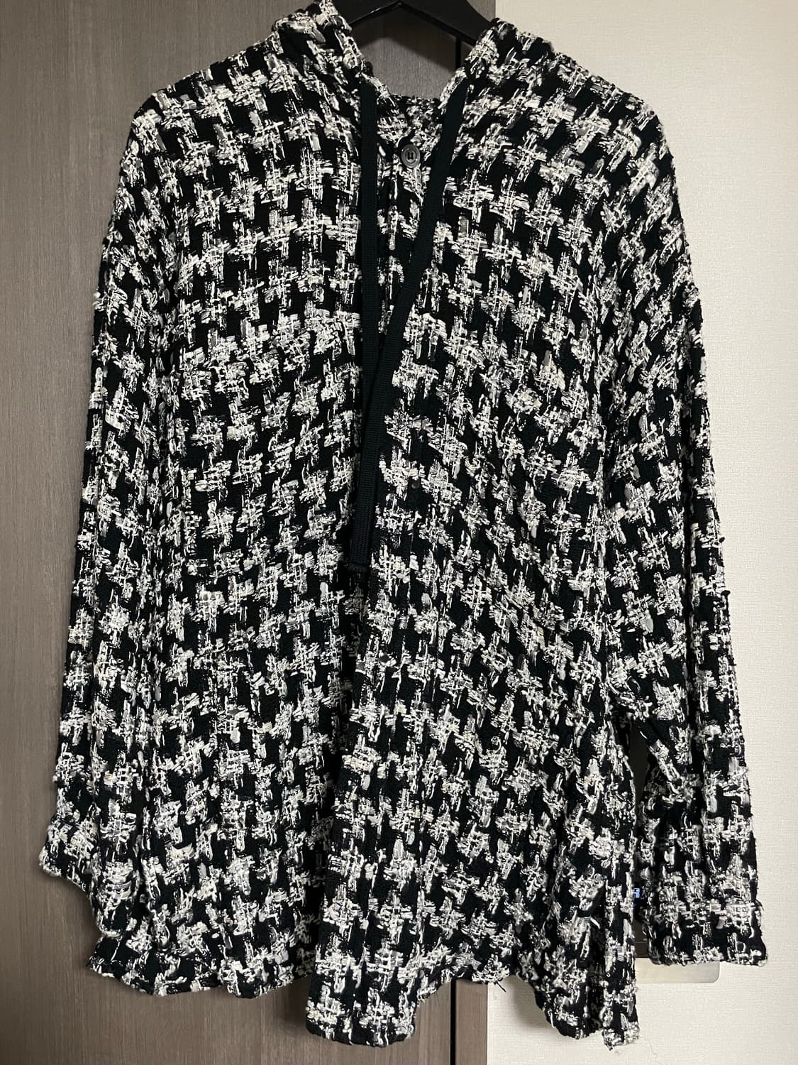 Faith connexion 남성 오버핏 트위드 후드셔츠 상품이미지1