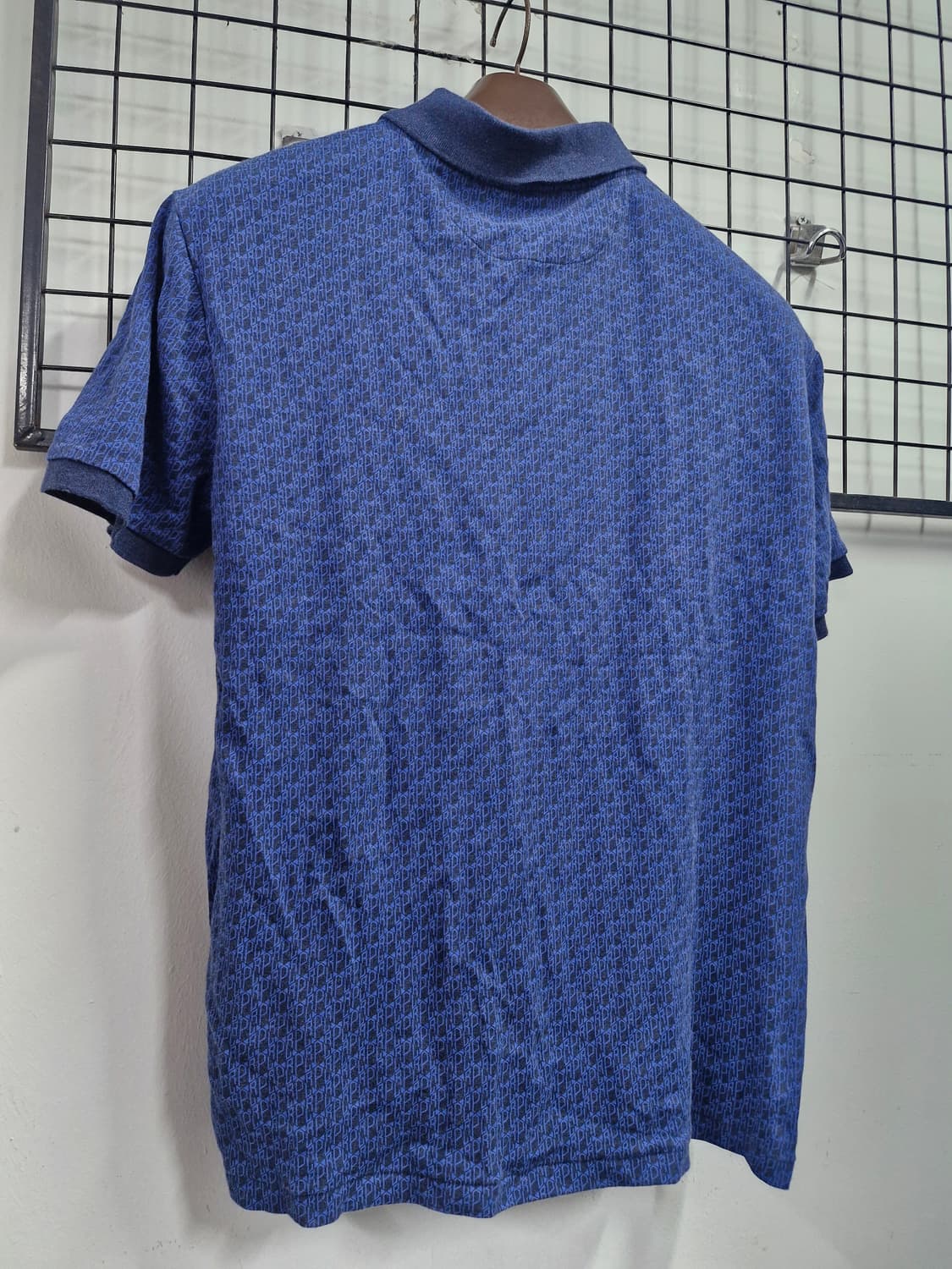 95M 폴로랄프로렌 블루 패턴 카라 반팔티. 상품이미지6