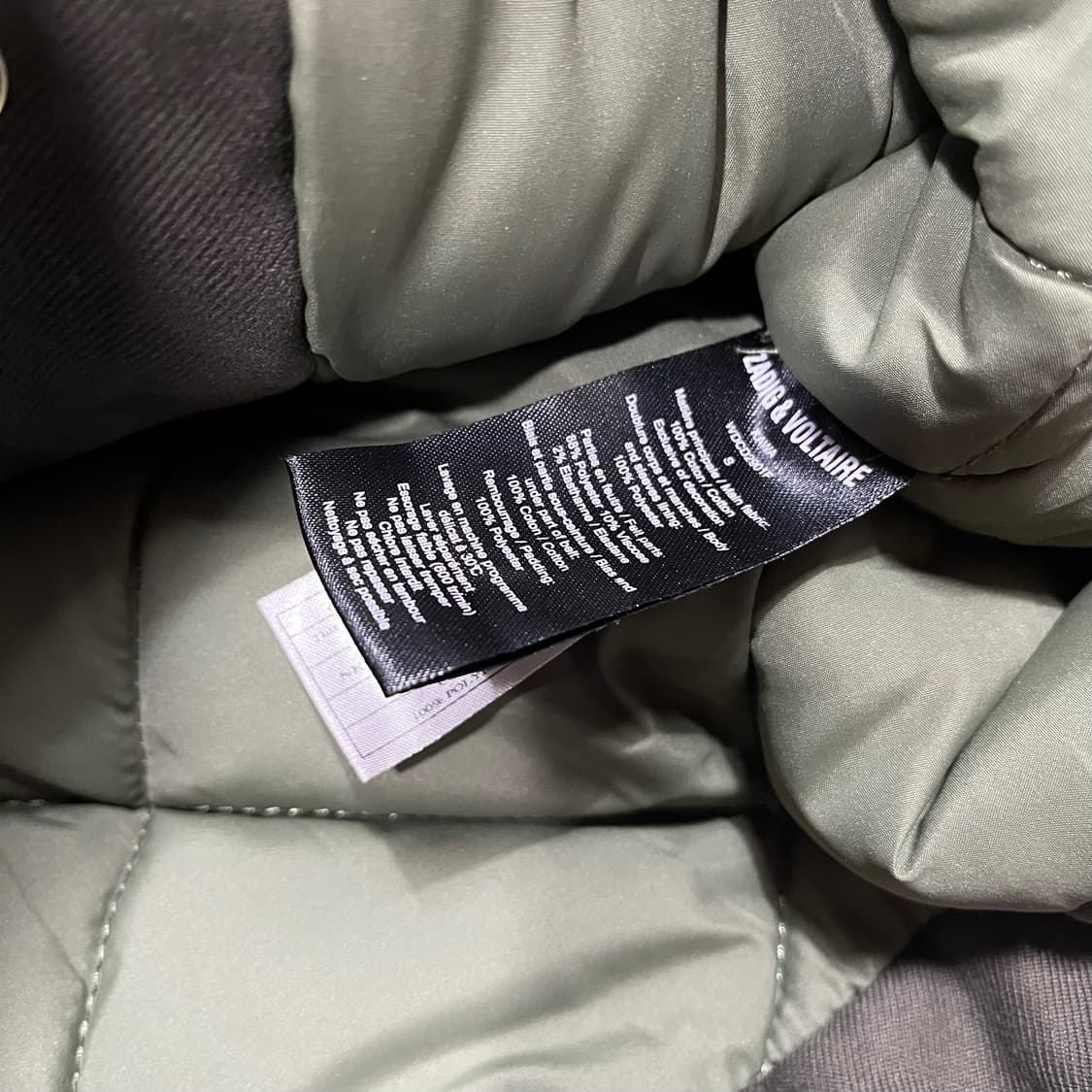 쟈딕 앤 볼테르 카키 브레스티드 봄버 파카 자켓 상품이미지6