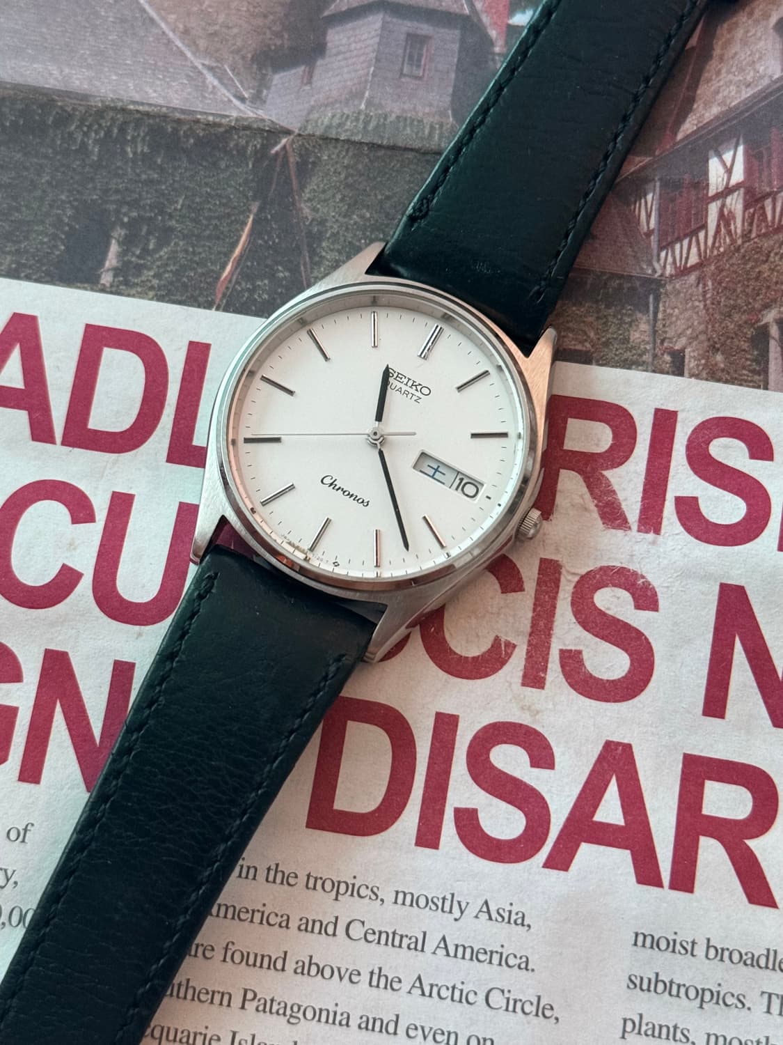 세이코 Seiko 쿼츠 크로노스 래더 데이데이트  상품이미지1