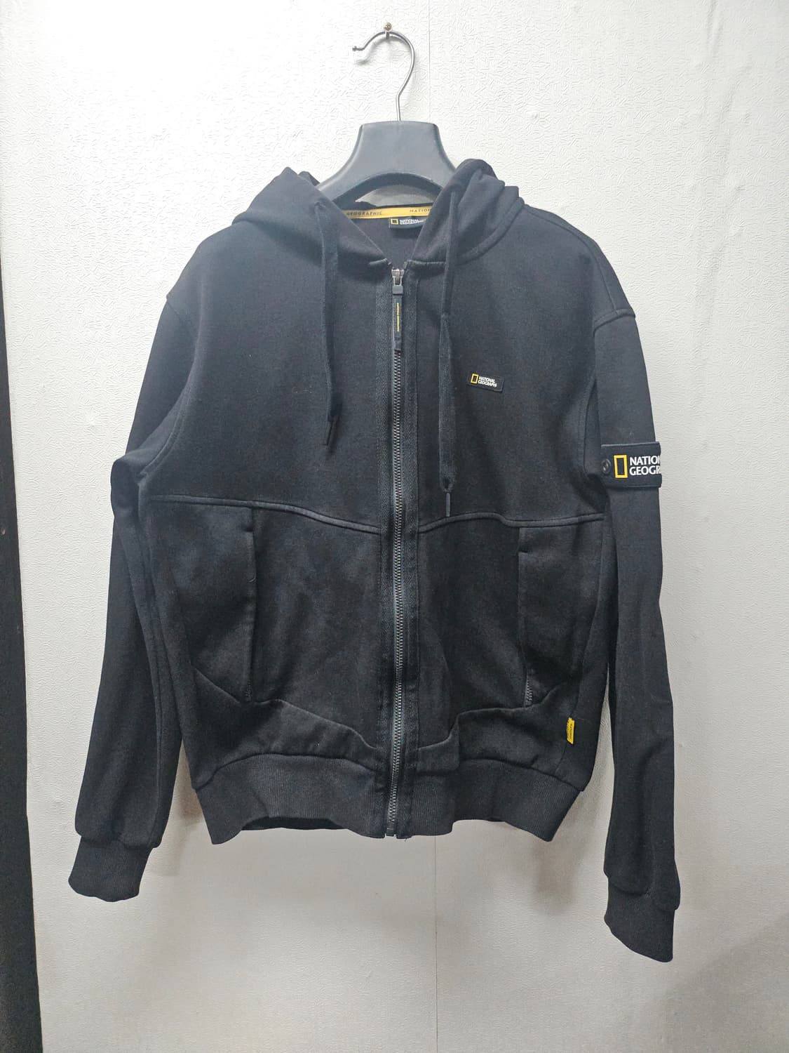 내셔널지오그래픽 블랙 후드 집업 95 상품이미지1