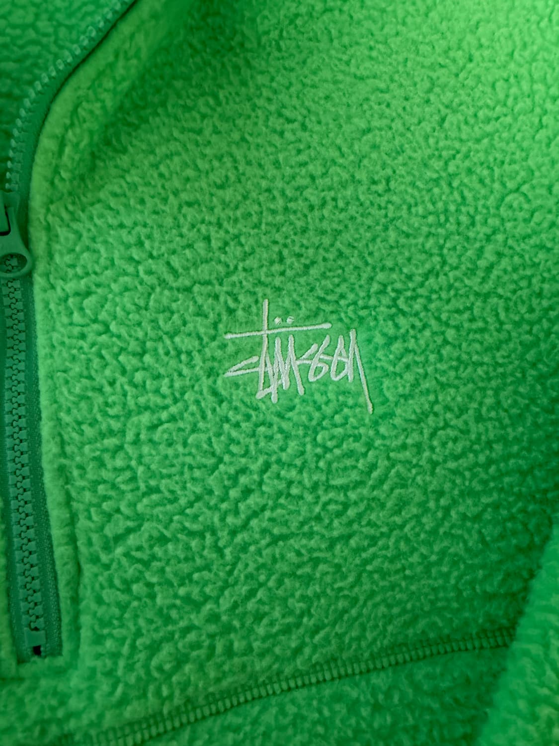 스투시 하프 짚 모크 넥 멜론 플리스 아노락 하프집업 상품이미지2