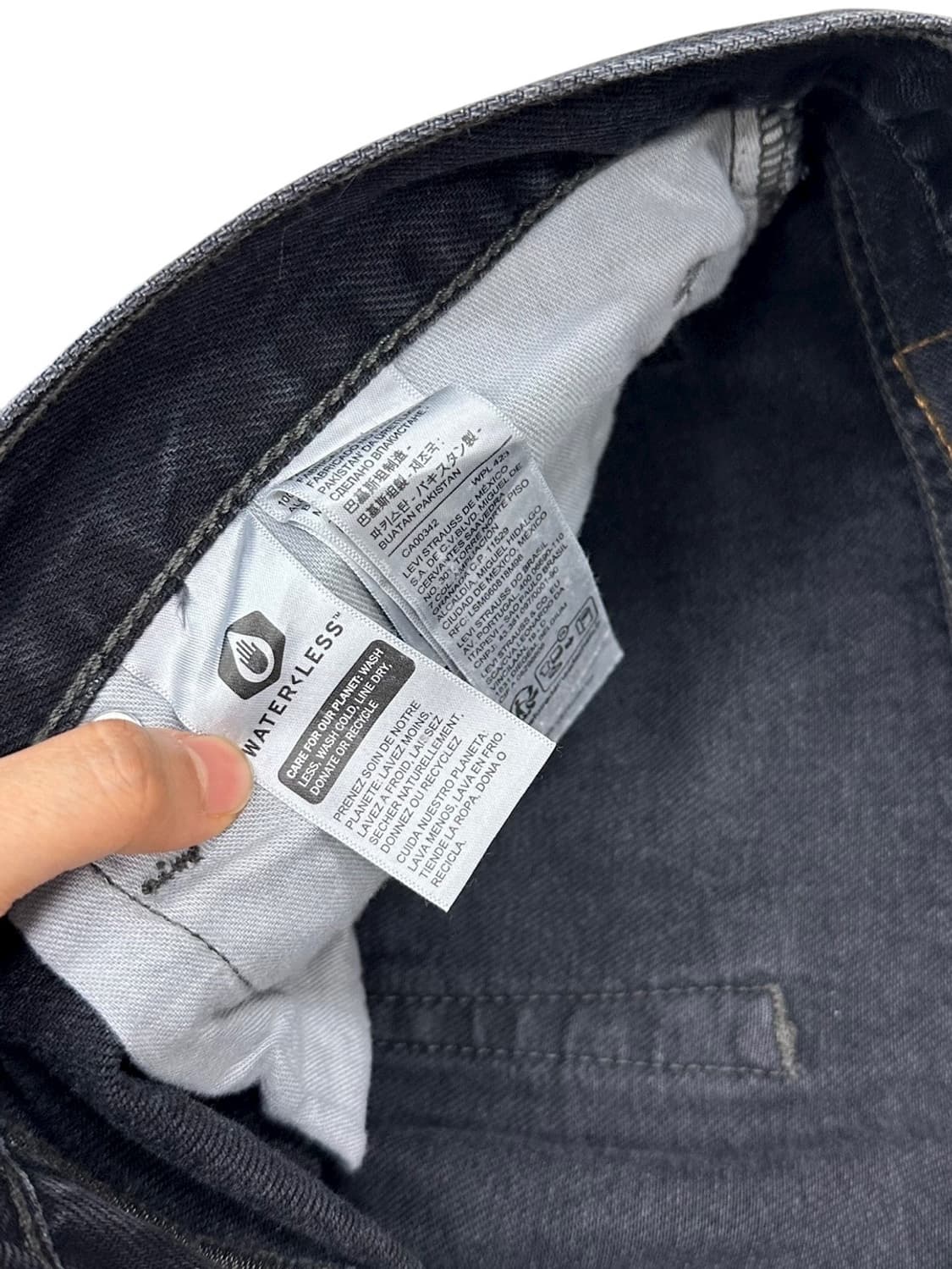 리바이스 565 97 흑청 데님팬츠 (34)  상품이미지8