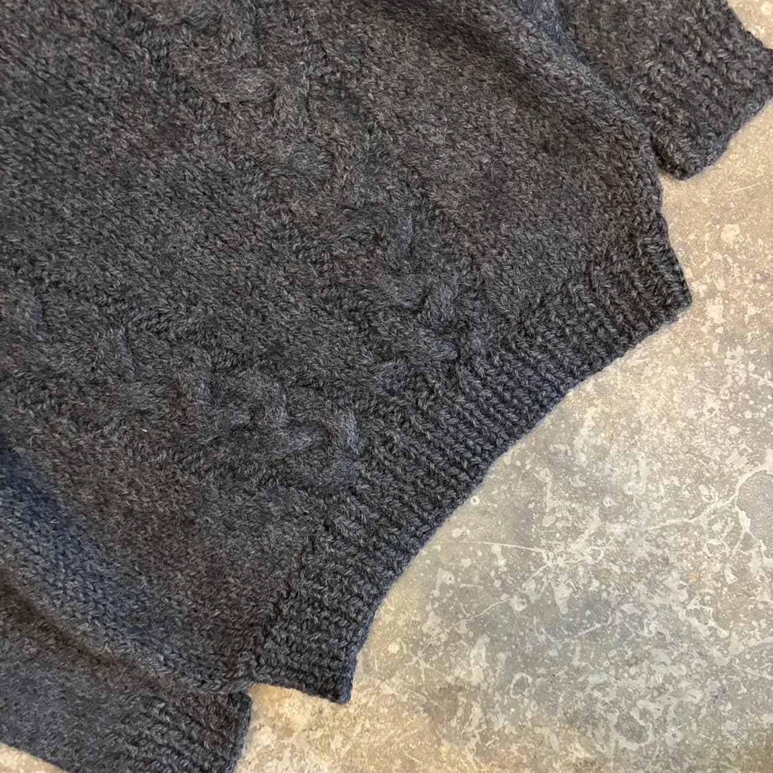 올드 케이블 울 스웨터 상품이미지5