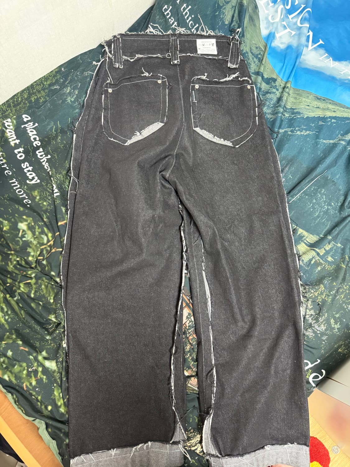 [M] 써저리 데미지 데님팬츠 상품이미지2