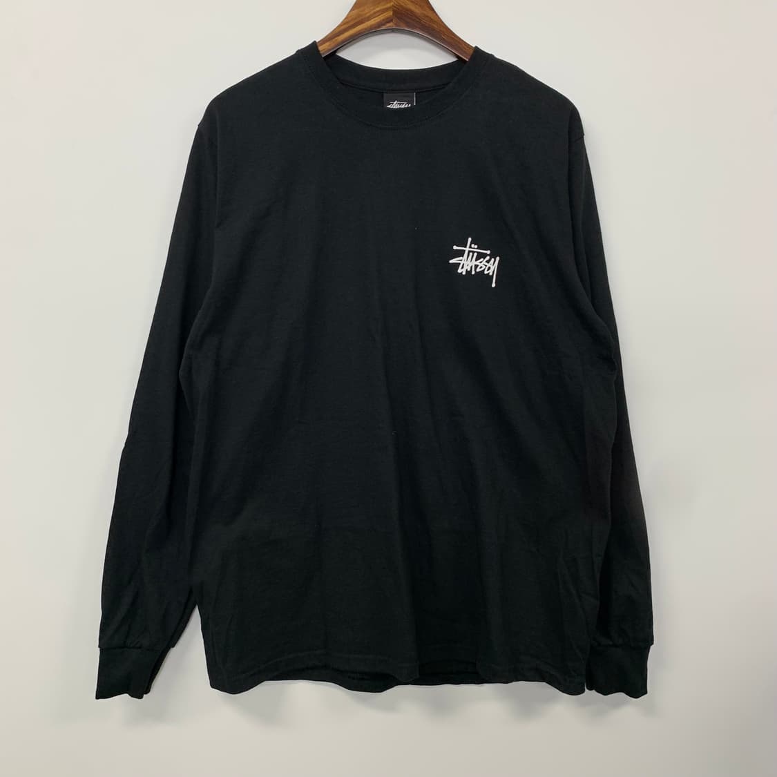 스투시 스탁로고 블랙 롱슬리브  상품이미지3