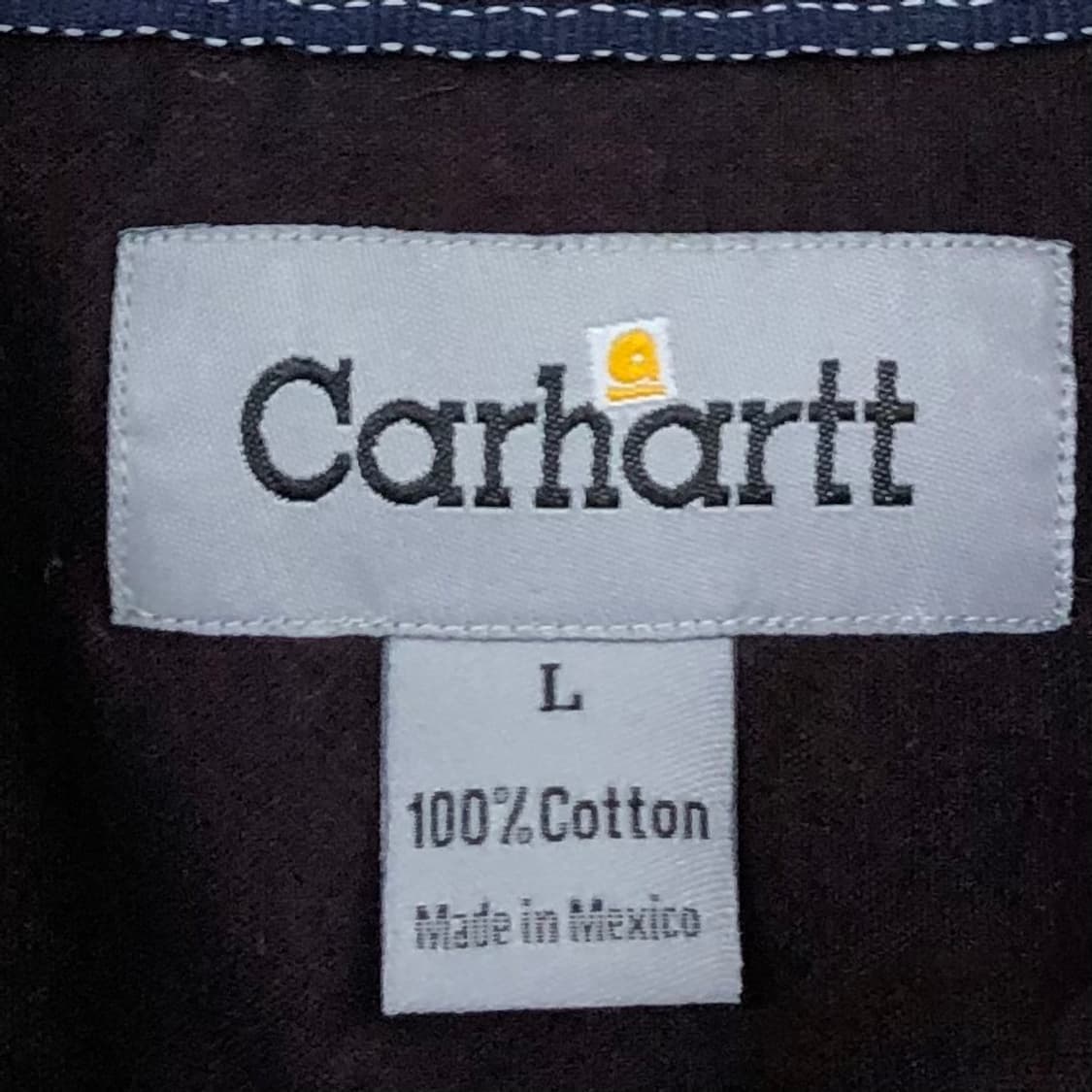 L 칼하트 버건디 워크 셔츠 상품이미지3