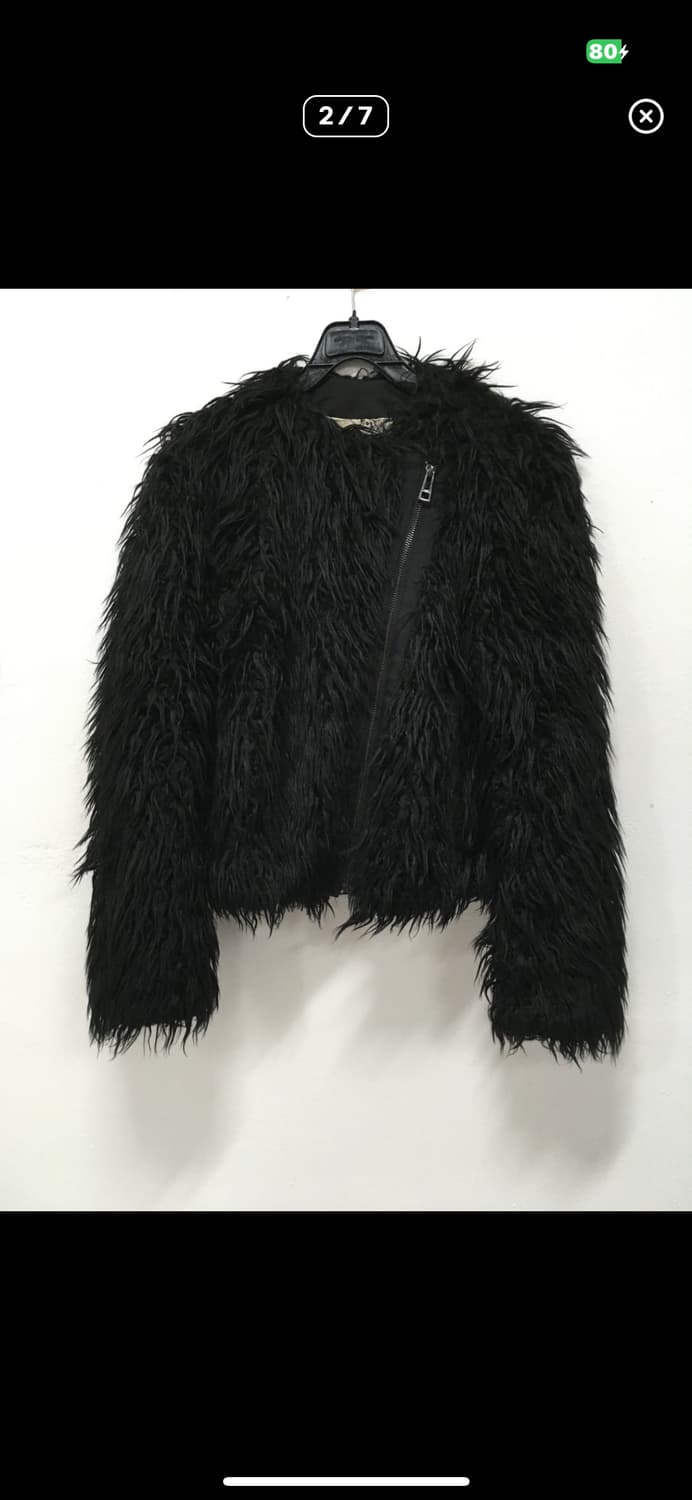 쟈딕앤볼테르 블랙 퍼자켓 s 상품이미지1