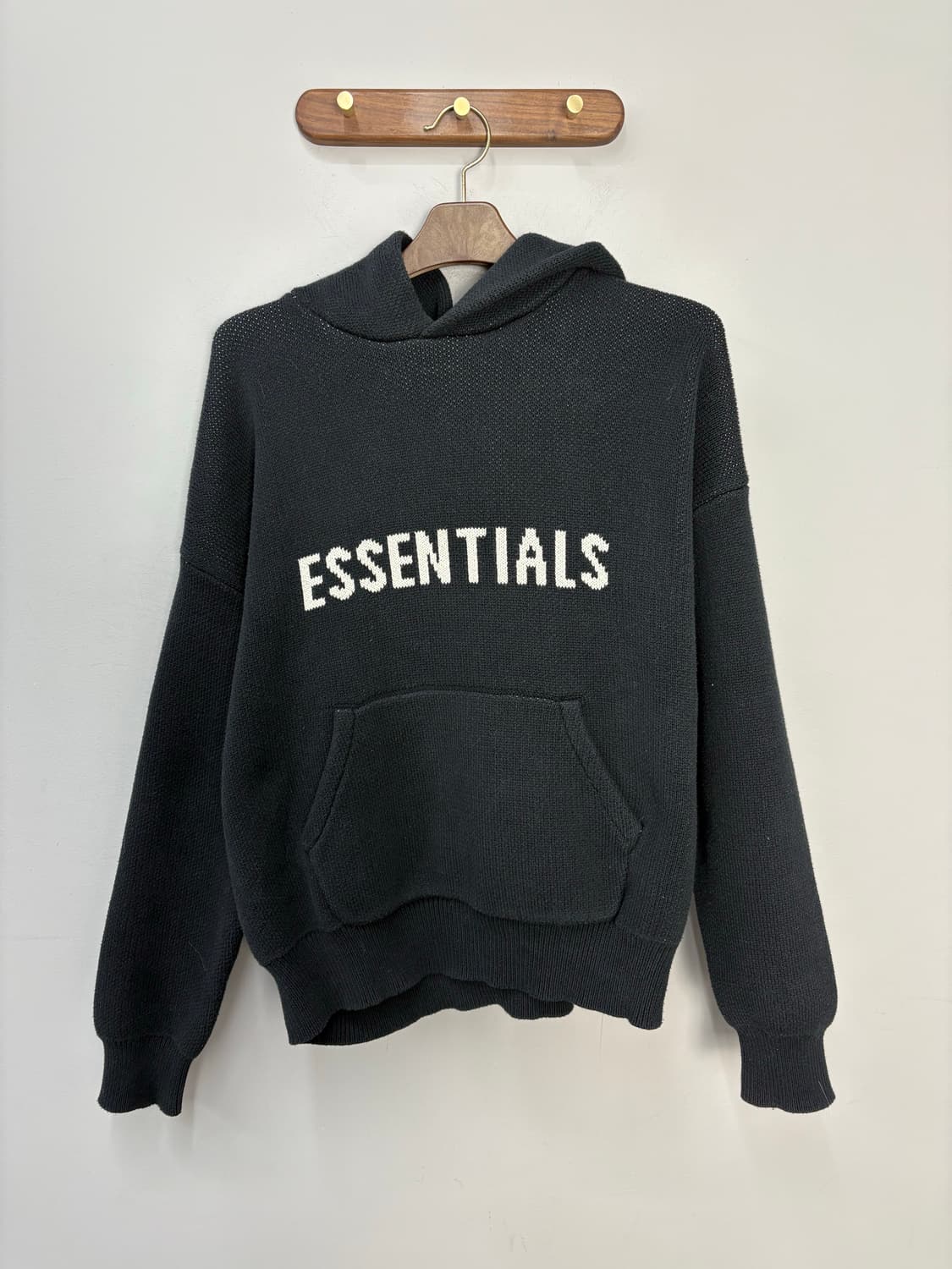 피어오브갓 에센셜 20FW 니트후드 블랙 A3482 상품이미지2