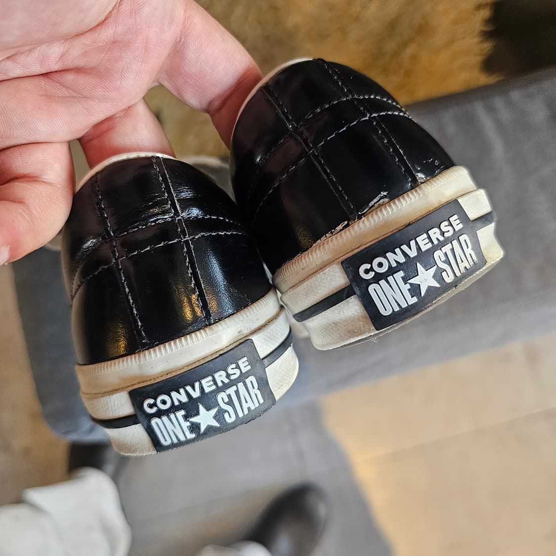 220 컨버스 원스타 레더 블랙 상품이미지4