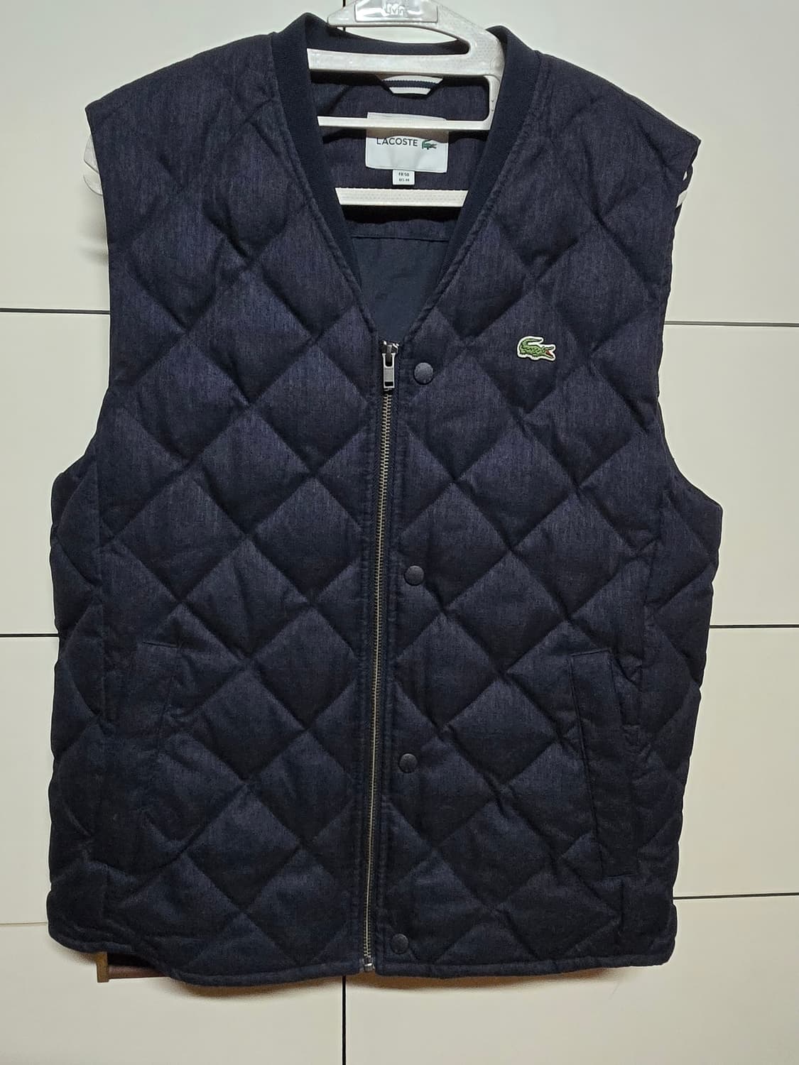 라코스테 정품  남성 덕다운 퀼팅 조끼패딩 상품이미지2