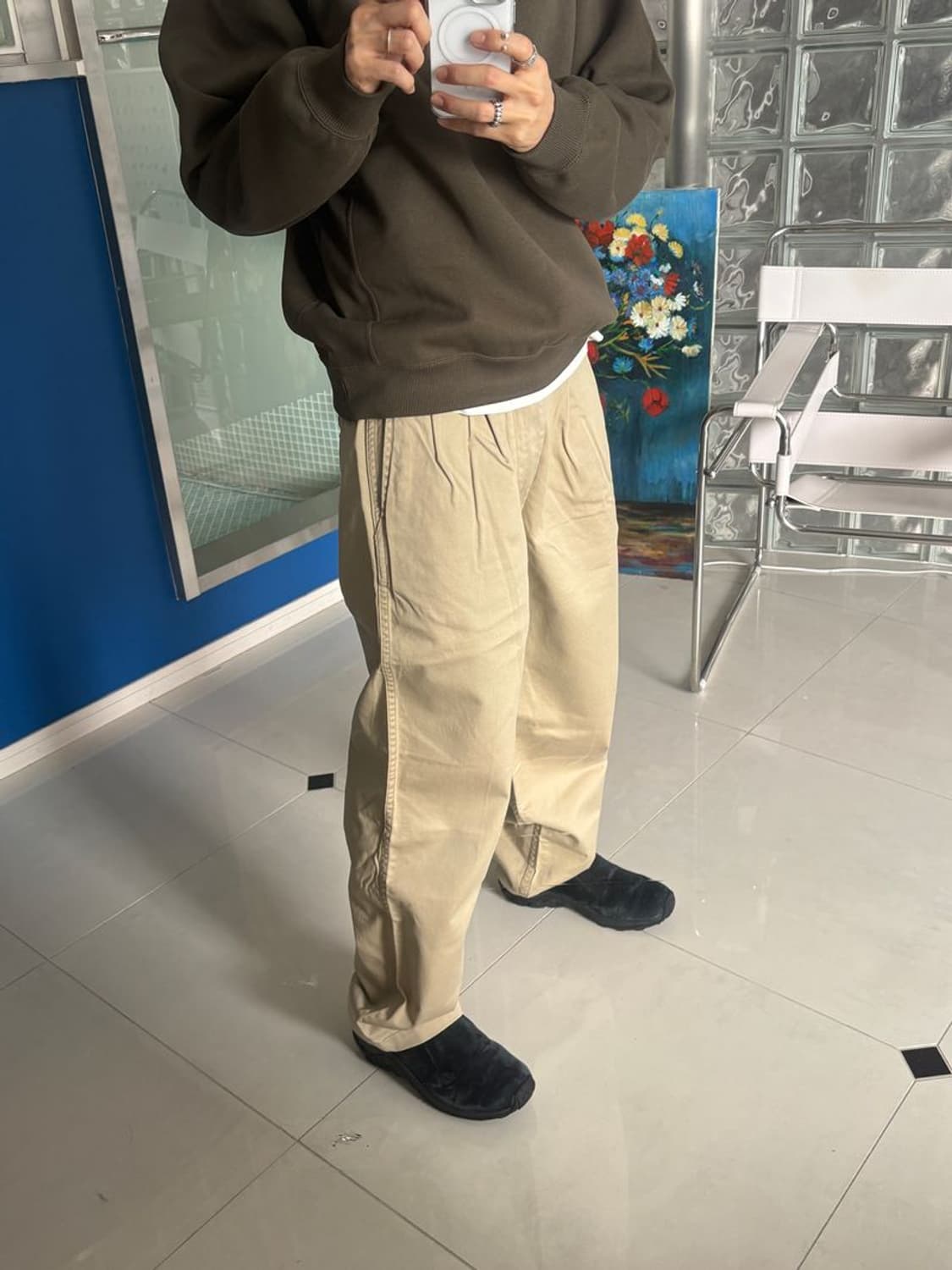 TUCK WIDE TROUSERS ORSLOW 턱 와이드 팬츠 상품이미지2