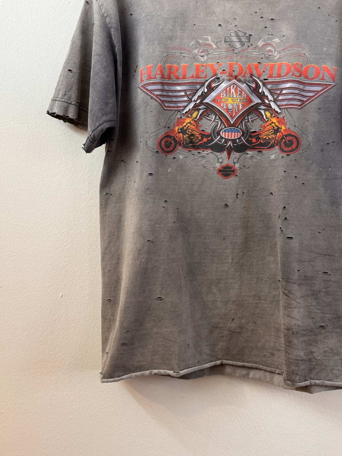 Harley davidson hard faded t shirt 상품이미지4