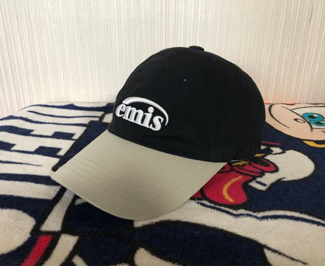 이미스(EMIS)뉴로고 믹스볼캡 베이지X블랙 상품이미지2
