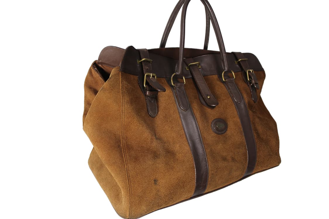 1990s USA CHARLIE’S HEIR 찰리스허 스웨이드 보스턴백 상품이미지8