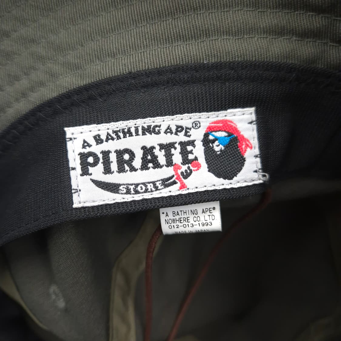 베이프 해적 크로스본 카키 버킷햇 L 상품이미지5