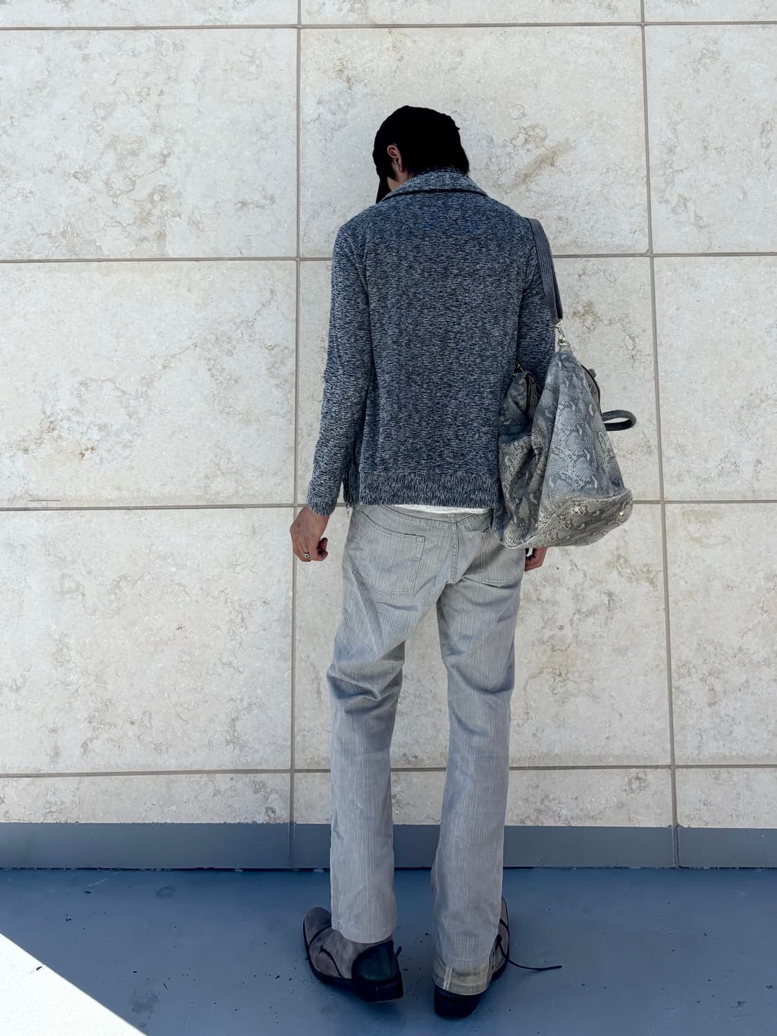 “Schlussel” Grey straight-Fit Pants 상품이미지4
