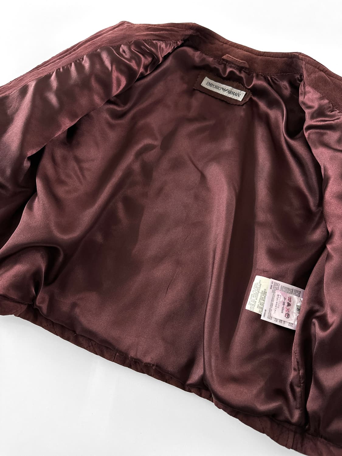 90~00s 엠포리오 아르마니 퀼팅 스웨이드 자켓 상품이미지6