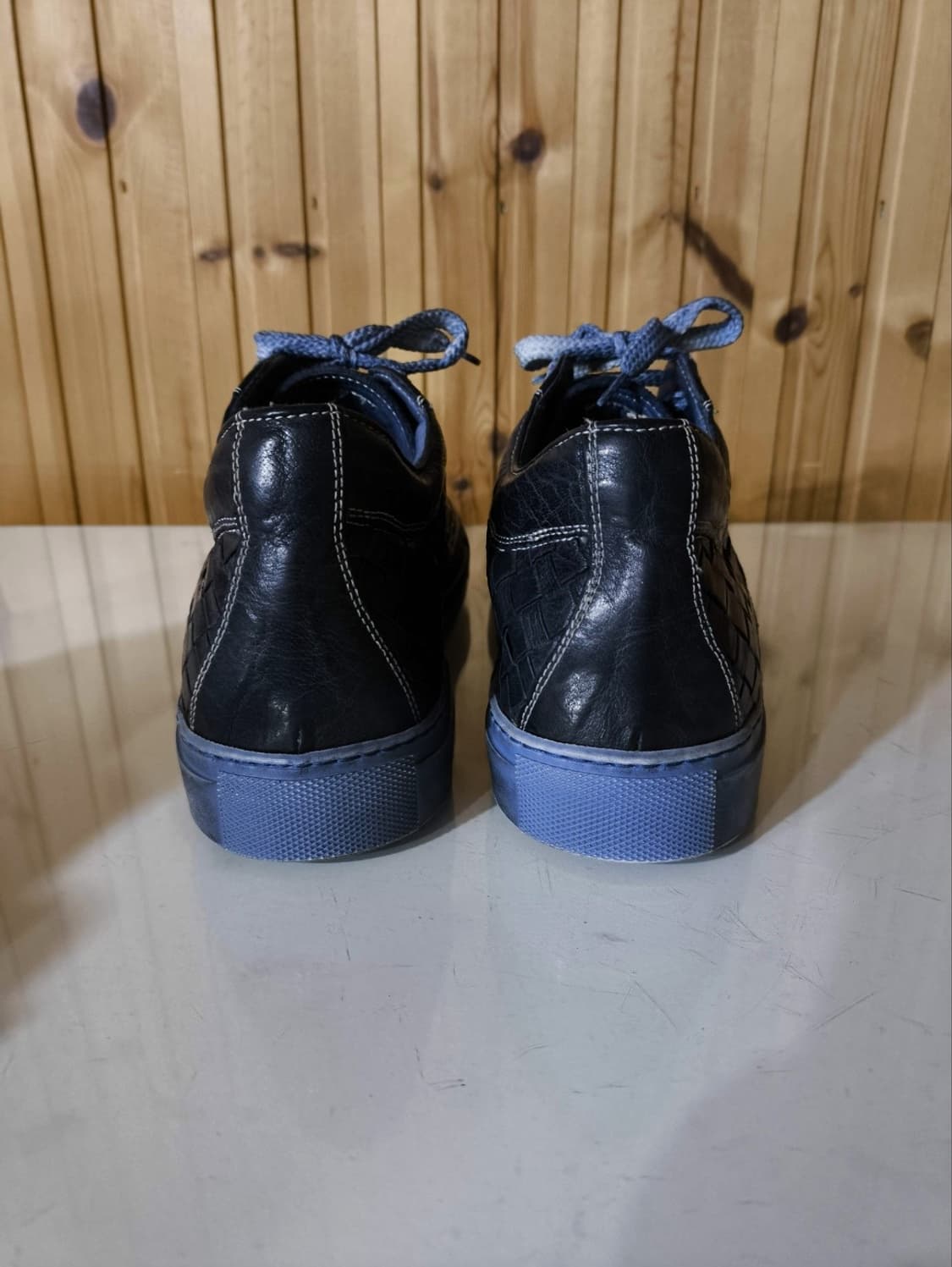 43 280mm 이태리 토스카나 위빙 가죽 스니커즈 수제화 상품이미지8