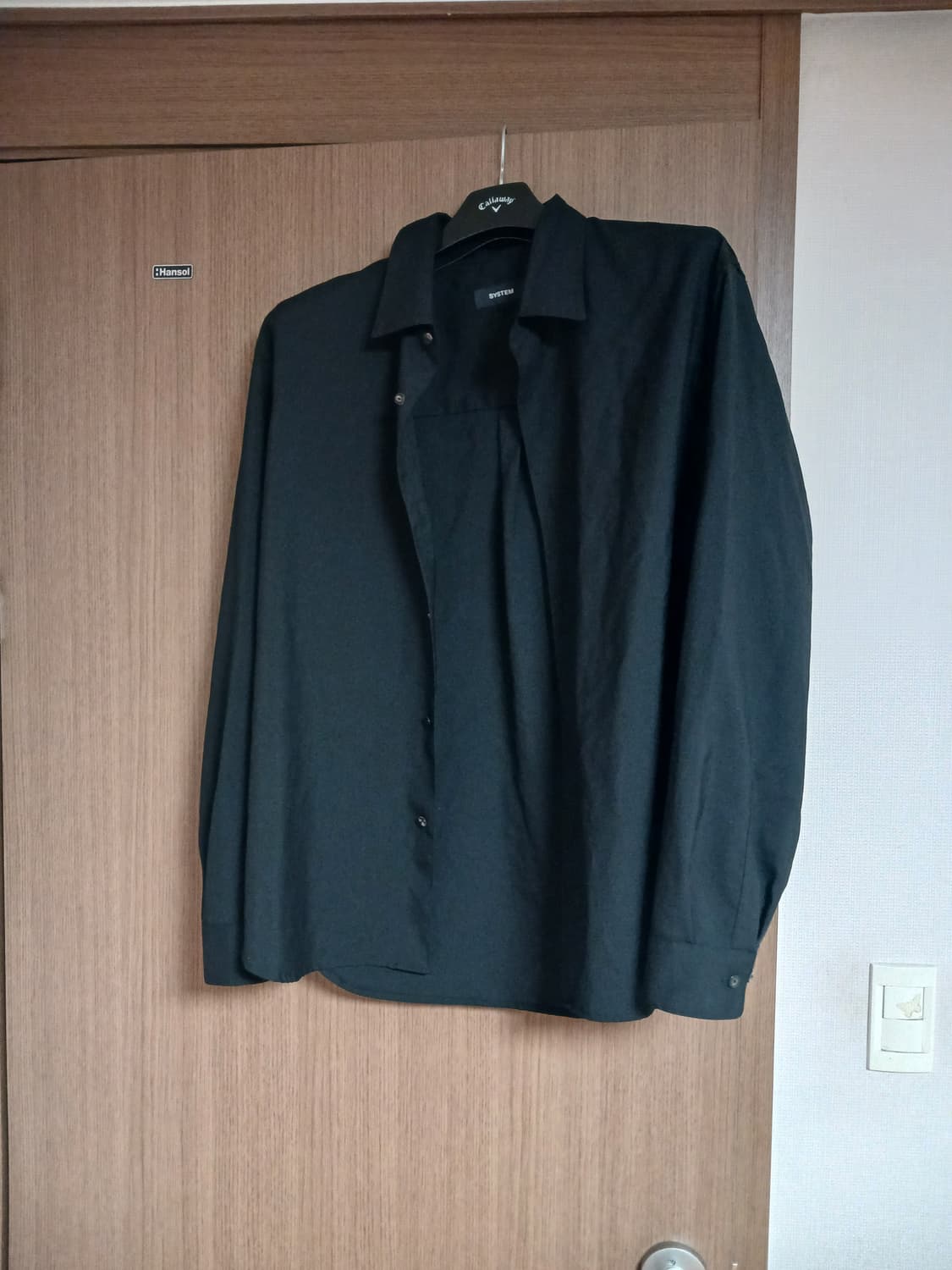 시스템옴므 남성 블랙 울 셔츠105  상품이미지9