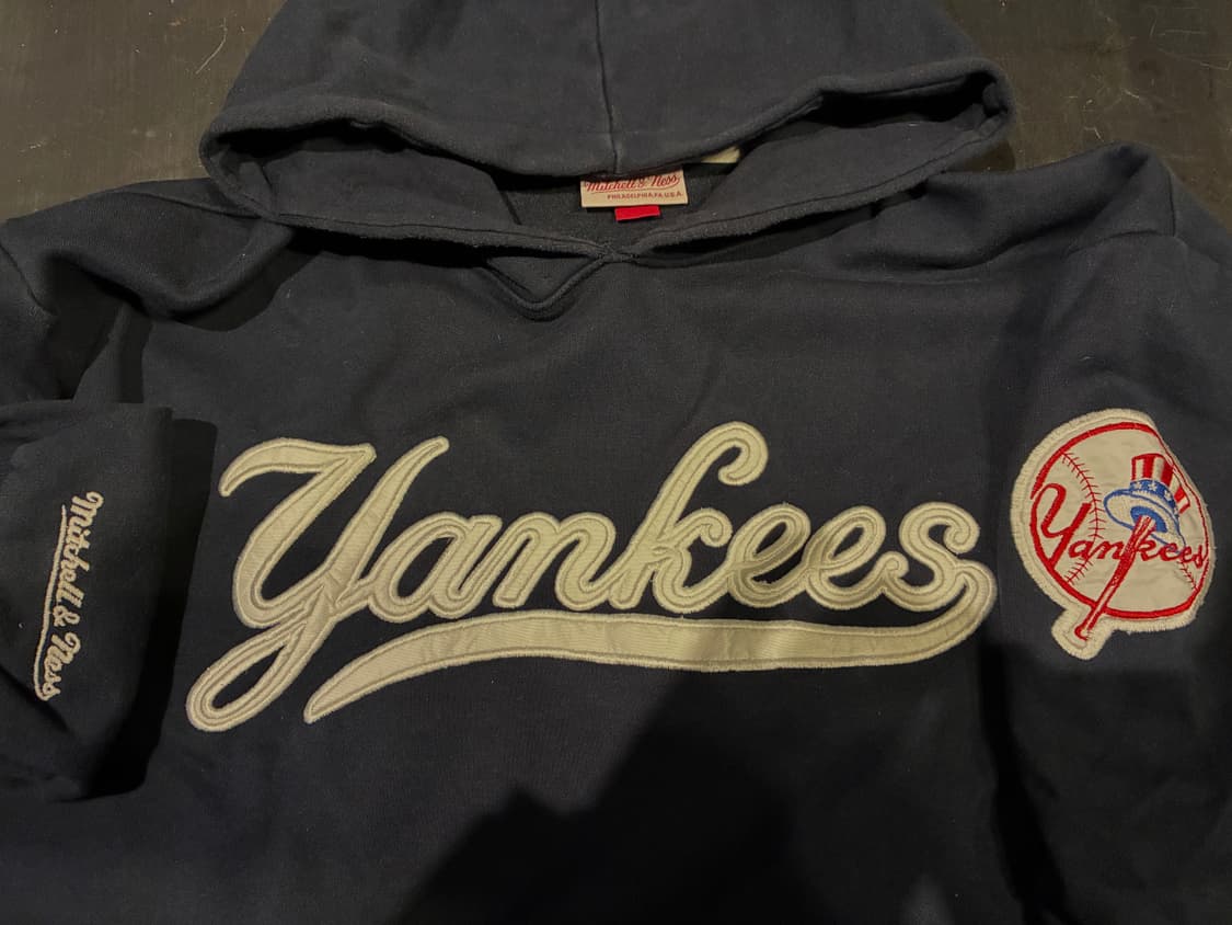 L) 미첼앤네스 뉴욕 양키스 후드티 네이비 상품이미지2