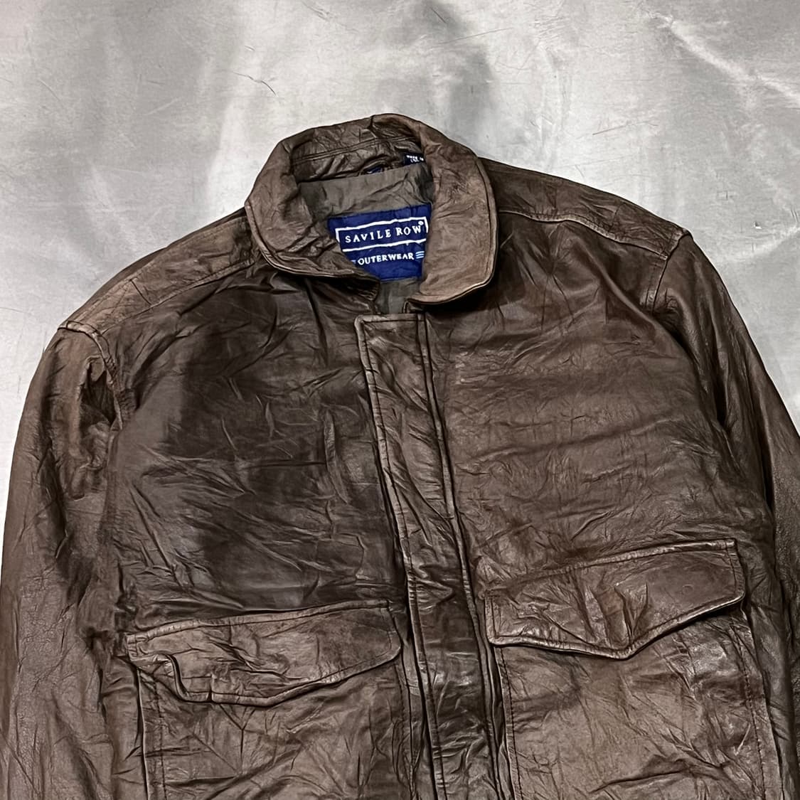  Savile Row 레더 봄버 자켓 y14978 상품이미지3