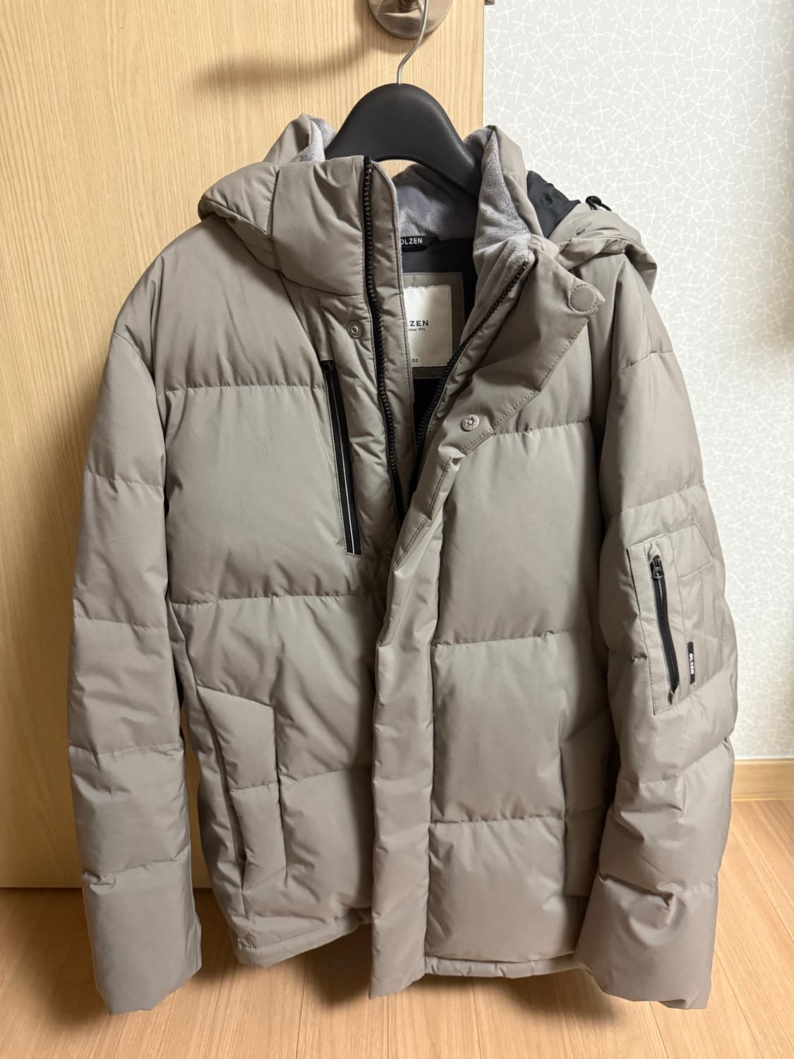 올젠 프리이즘 구스다운 패딩 라이트그레이 100 상품이미지1