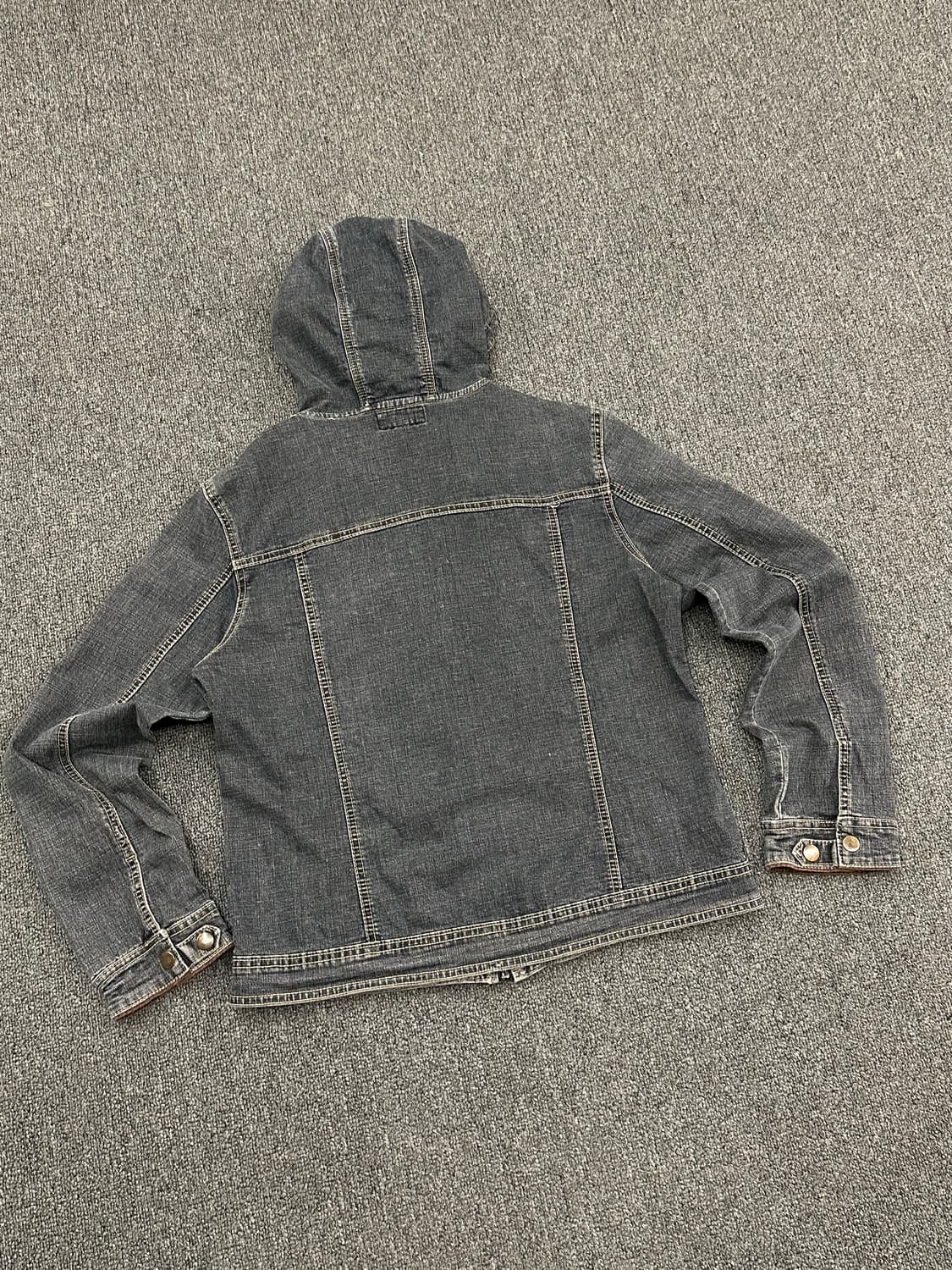 L)Anko 빈티지 데님 후드집업 자켓 상품이미지2