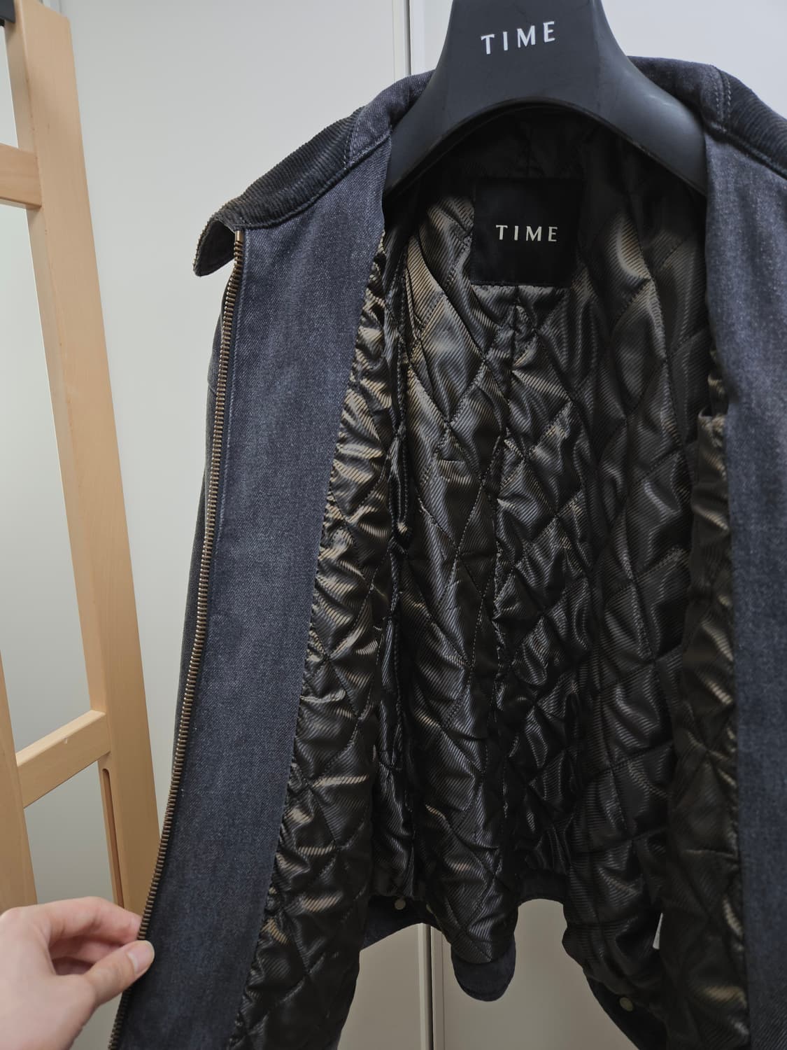 타임옴므/ 24fw 워시드 데님 투웨이 집업 트러커 점퍼/ 100 상품이미지7