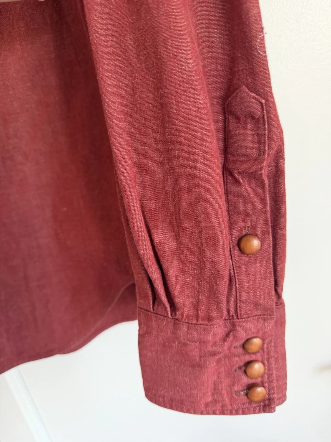 RRL 더블알엘 샴브레이 웨스턴 셔츠 레드 상품이미지4