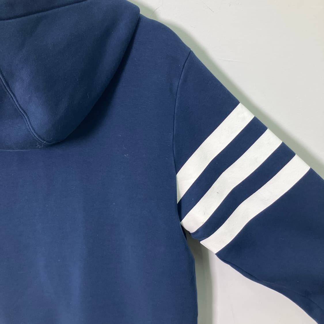 아디다스 네이비 로고 후드 집업 상품이미지4