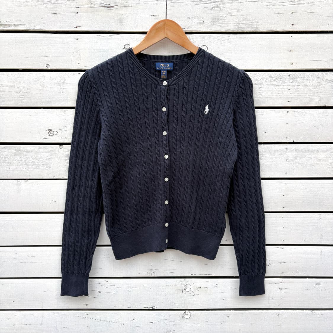 Polo 폴로 케이블 꽈배기 니트 가디건 상품이미지1