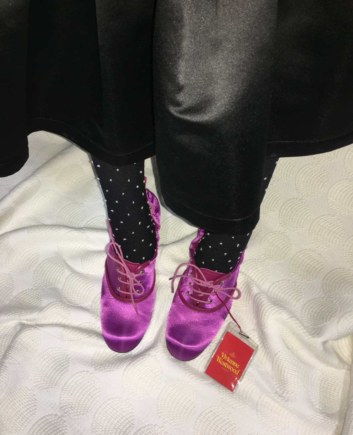 비비안 웨스트우드 핑크 실크 발레 슈즈 상품이미지2