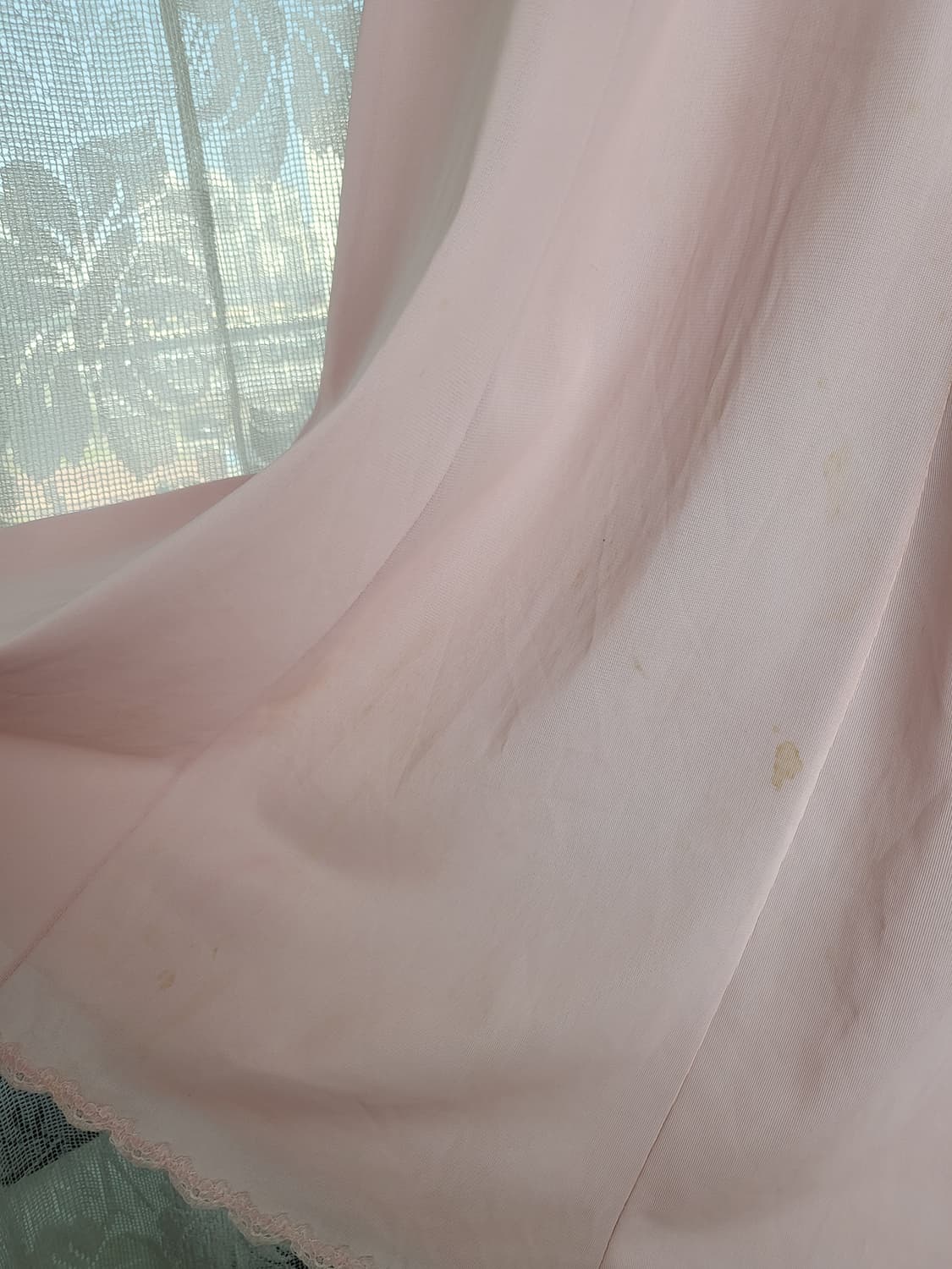 B급 빈티지 베이비핑크 레이스 슬립 드레스 상품이미지6