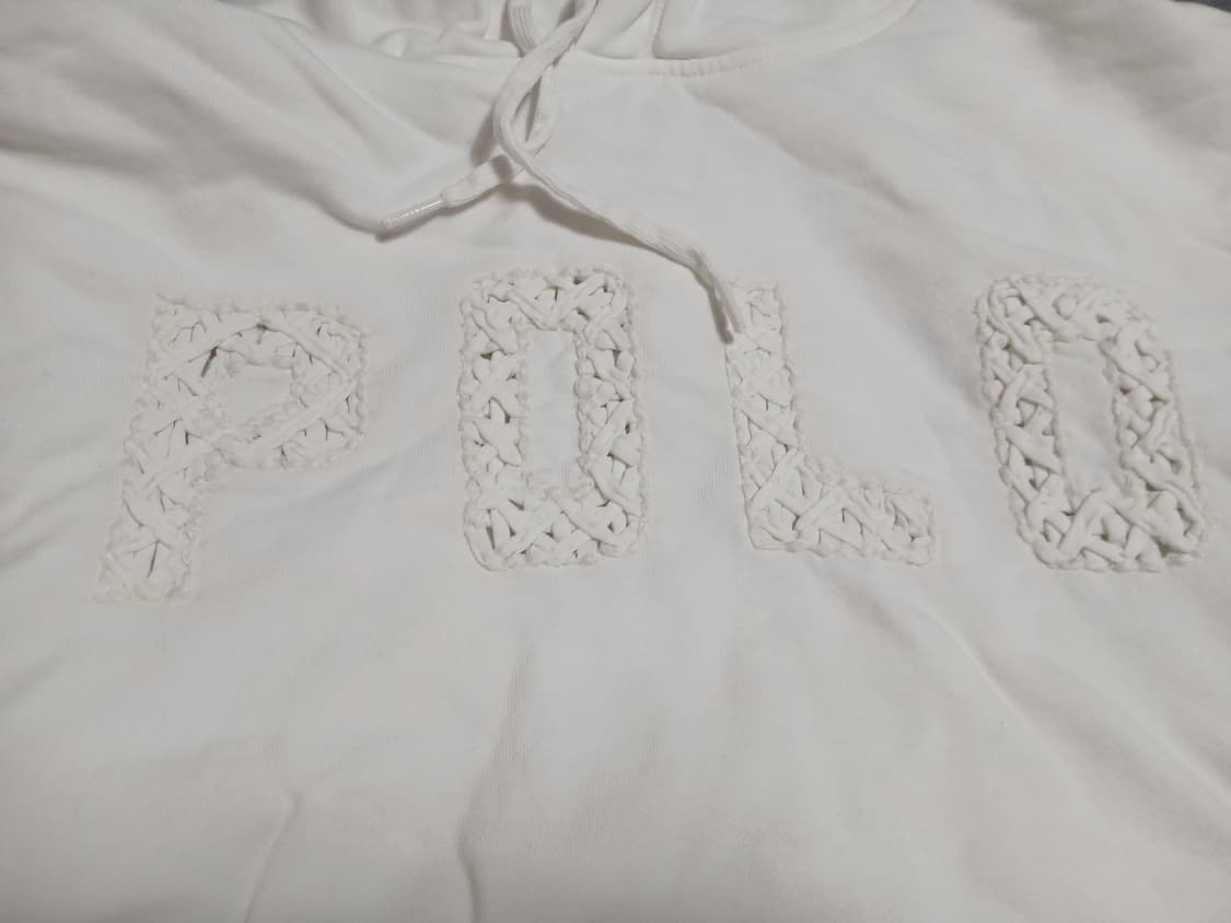 폴로 크롭기장 후드티 상품이미지2