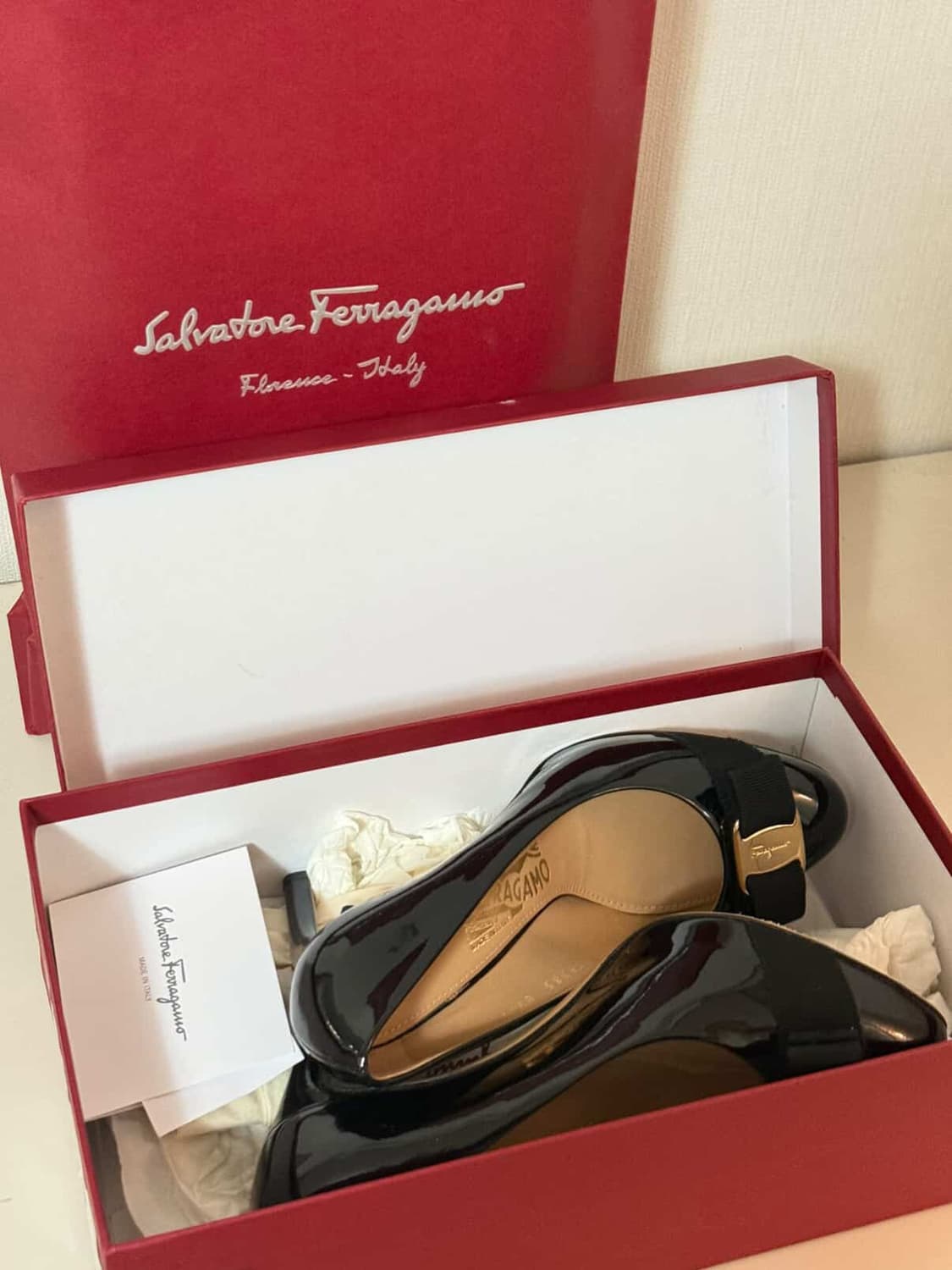 페라가모 구두(9cm) 블랙 225 상품이미지1