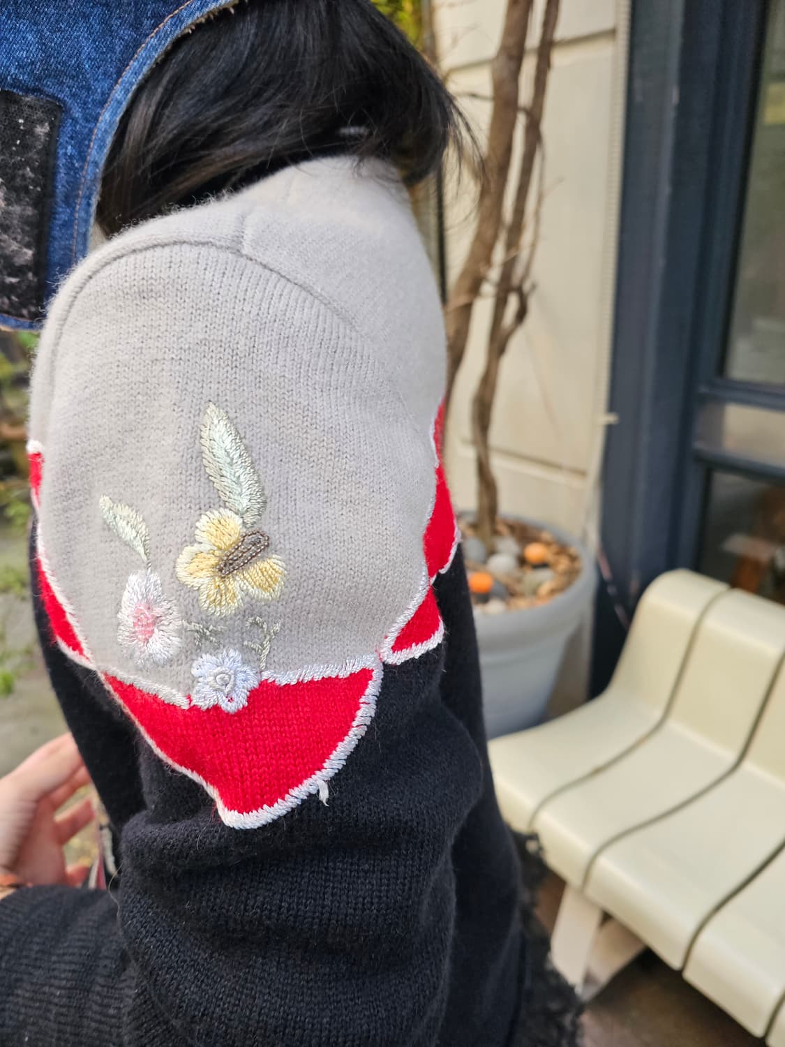 Verdi 유럽 리본 자수 울 가디건 상품이미지4