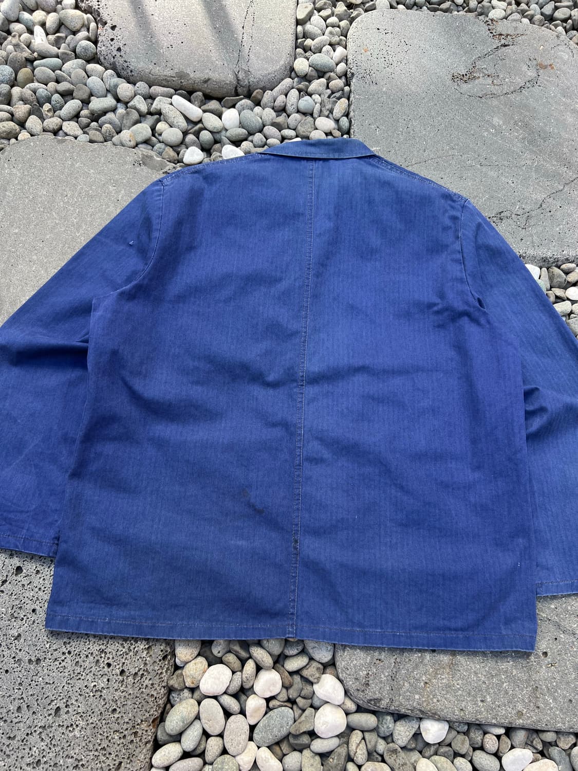 WASHING BLUE OLD HBT 헤링본트윌코튼 프렌치워크자켓 상품이미지7