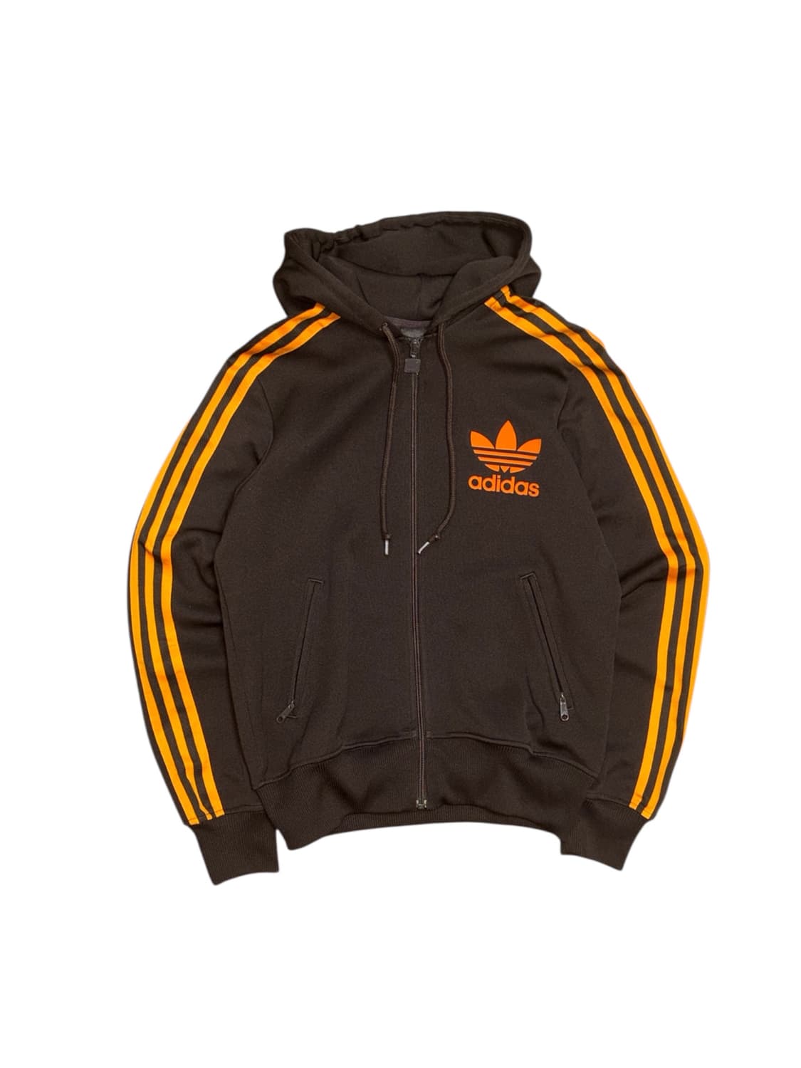 아디다스 딥브라운 (초코감귤) 후드 플락 후드져지  상품이미지1